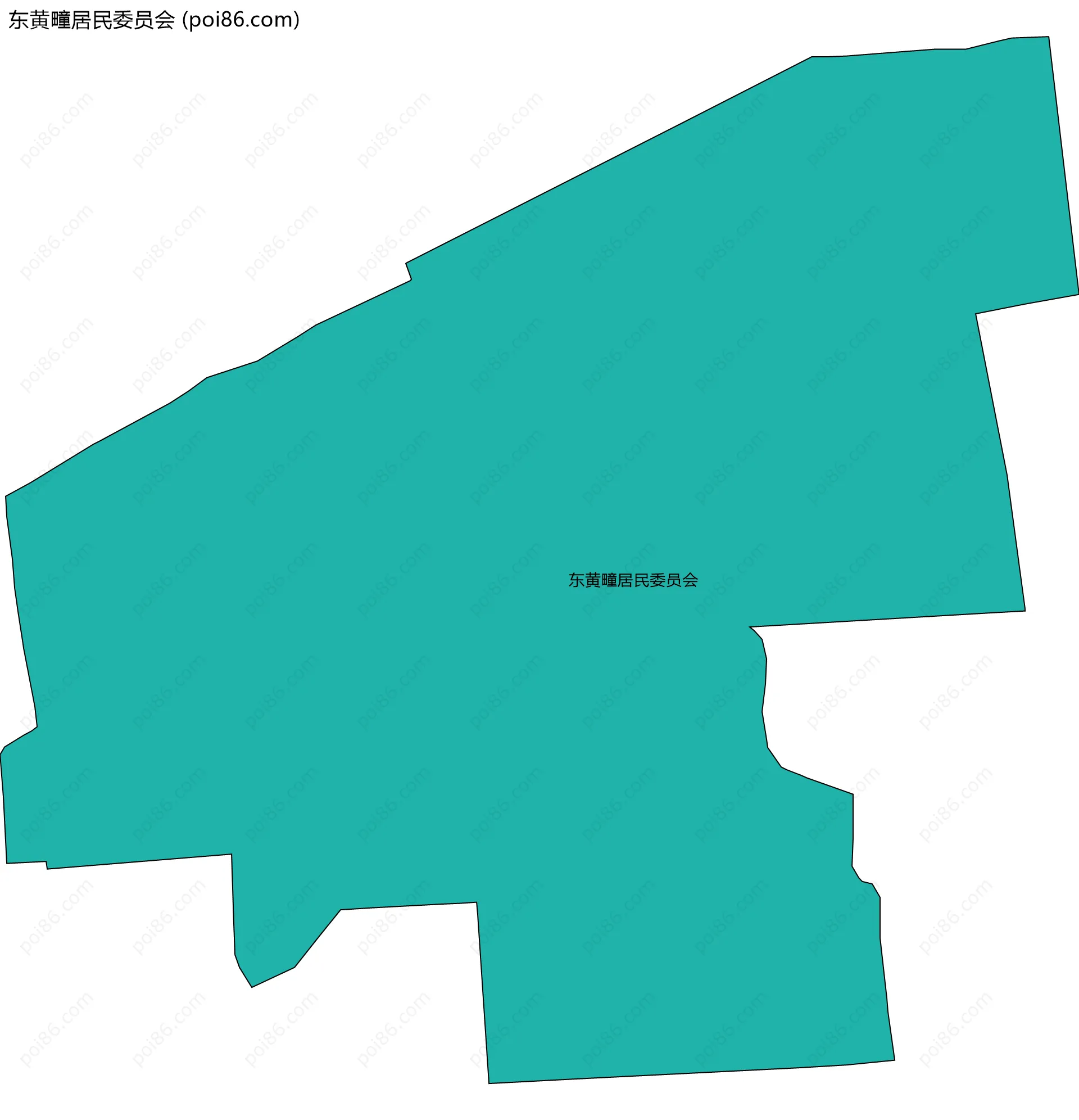 东黄疃居民委员会边界地图