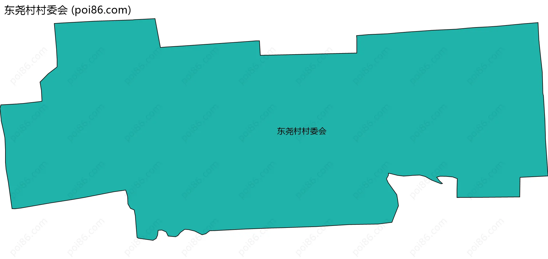 东尧村村委会边界地图