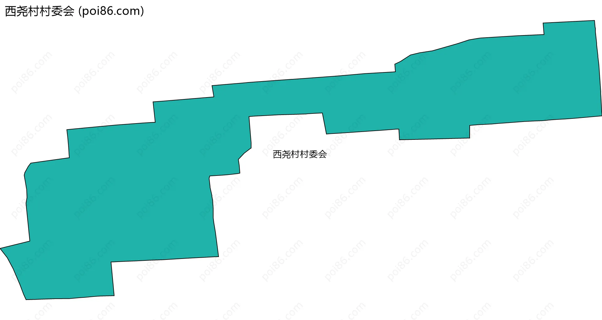 西尧村村委会边界地图