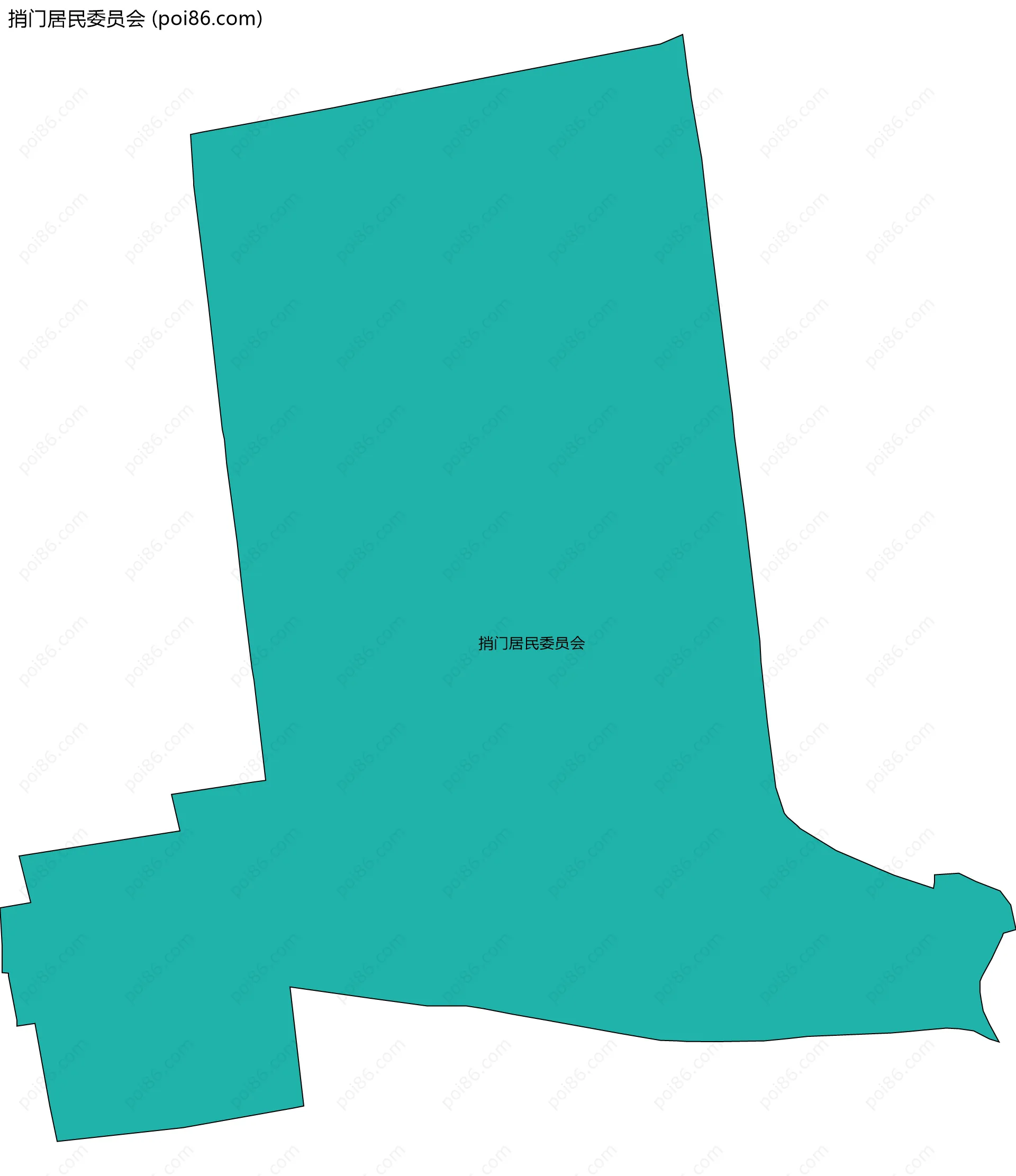 捎门居民委员会边界地图