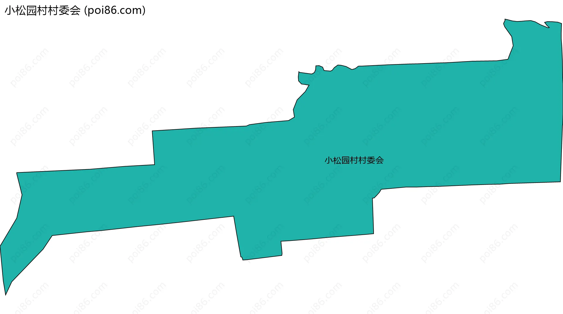 小松园村村委会边界地图