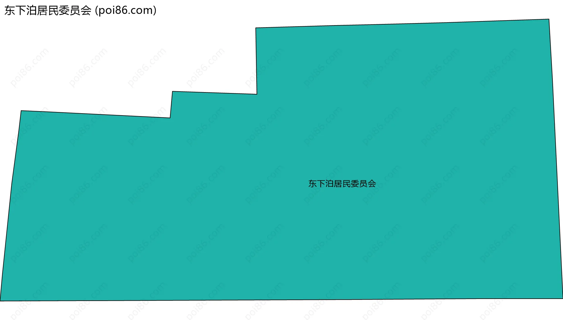东下泊居民委员会边界地图
