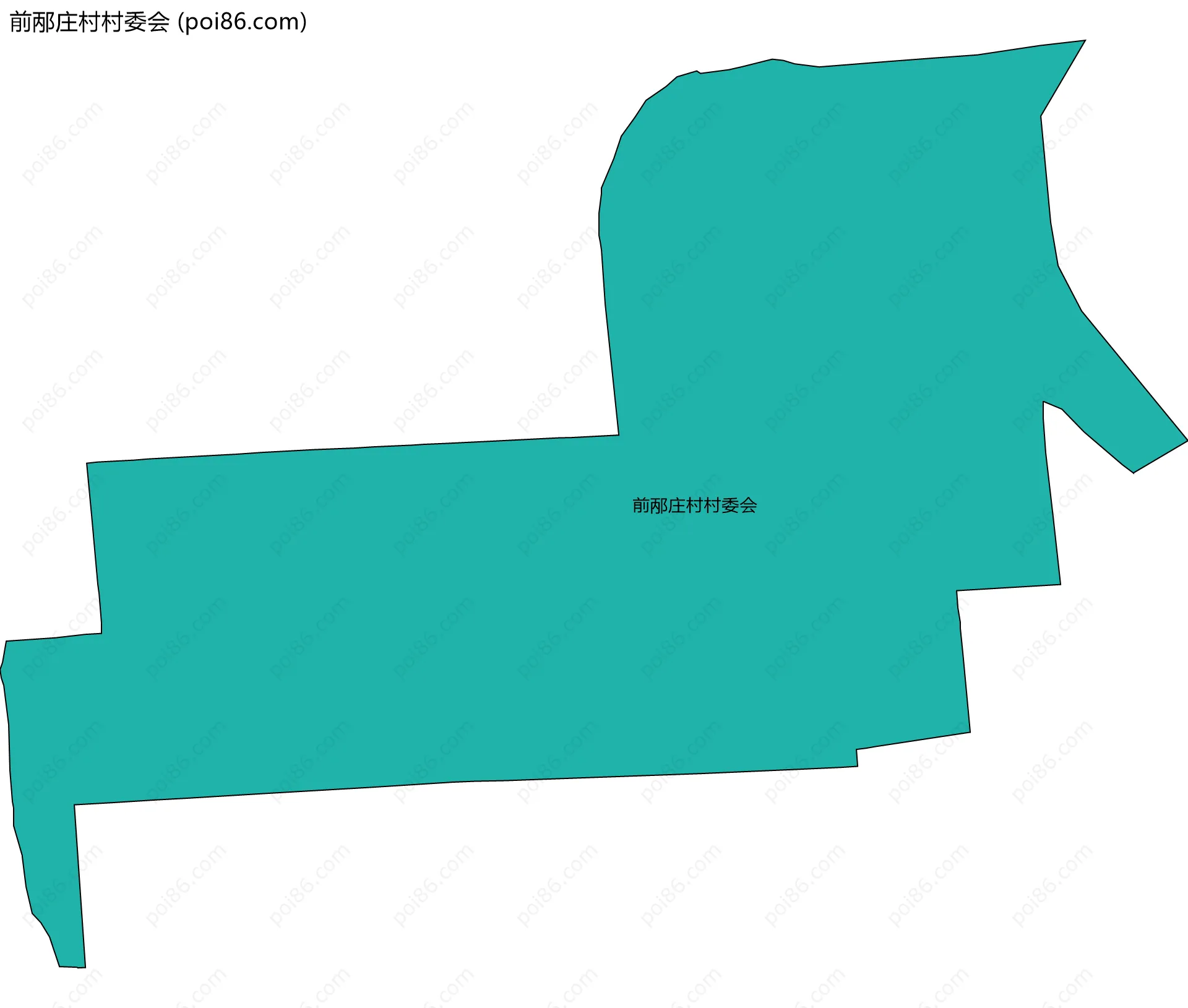 前邴庄村村委会边界地图