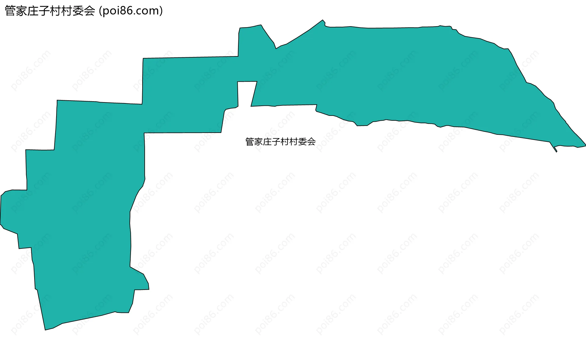 管家庄子村村委会边界地图