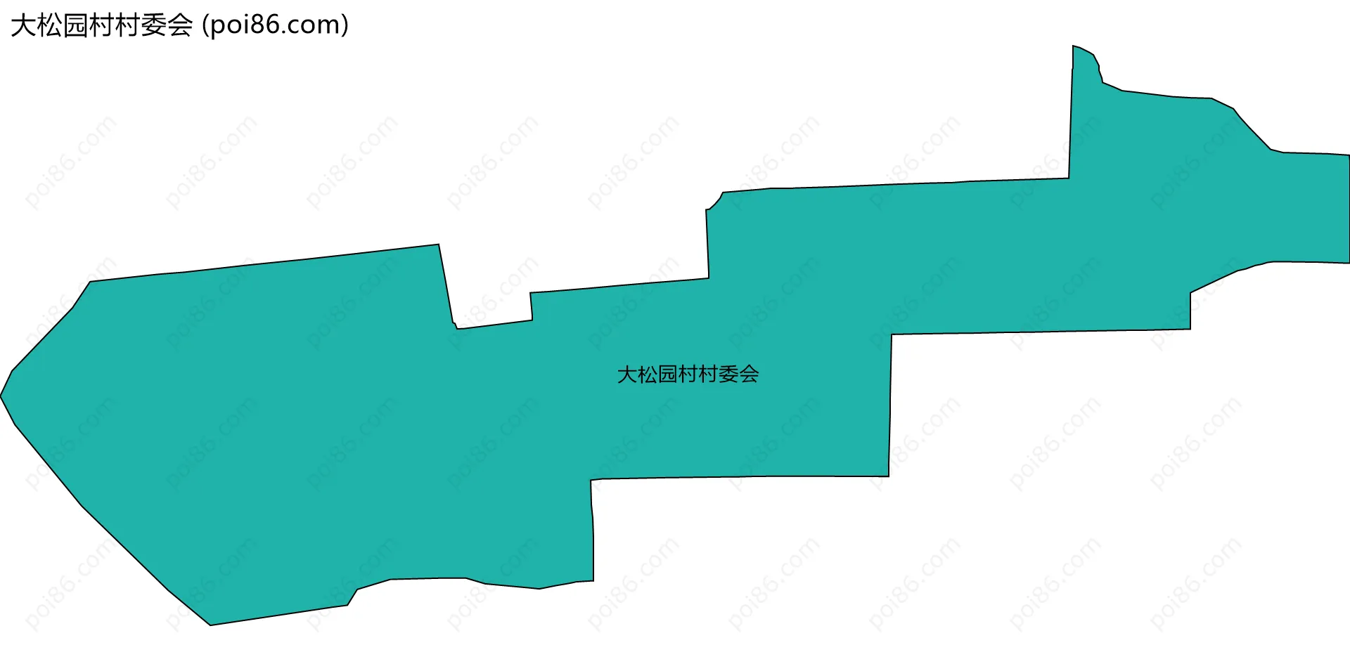 大松园村村委会边界地图