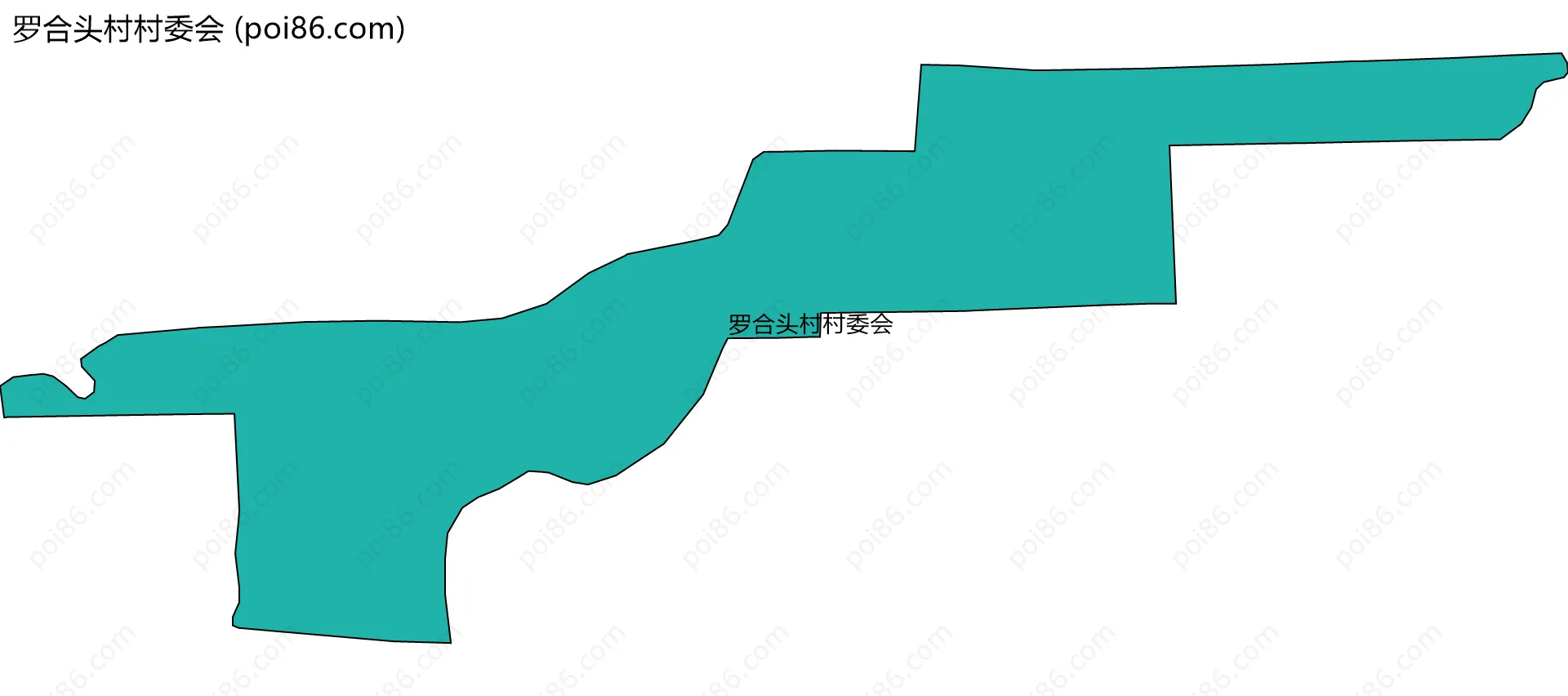 罗合头村村委会边界地图