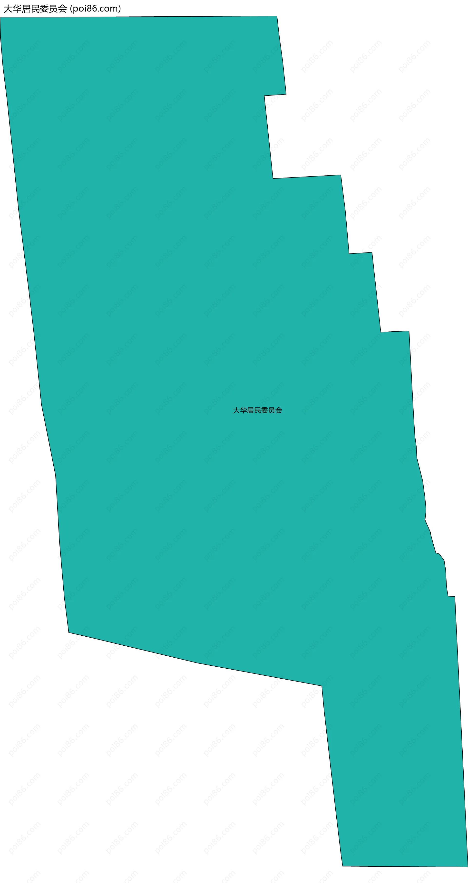 大华居民委员会边界地图