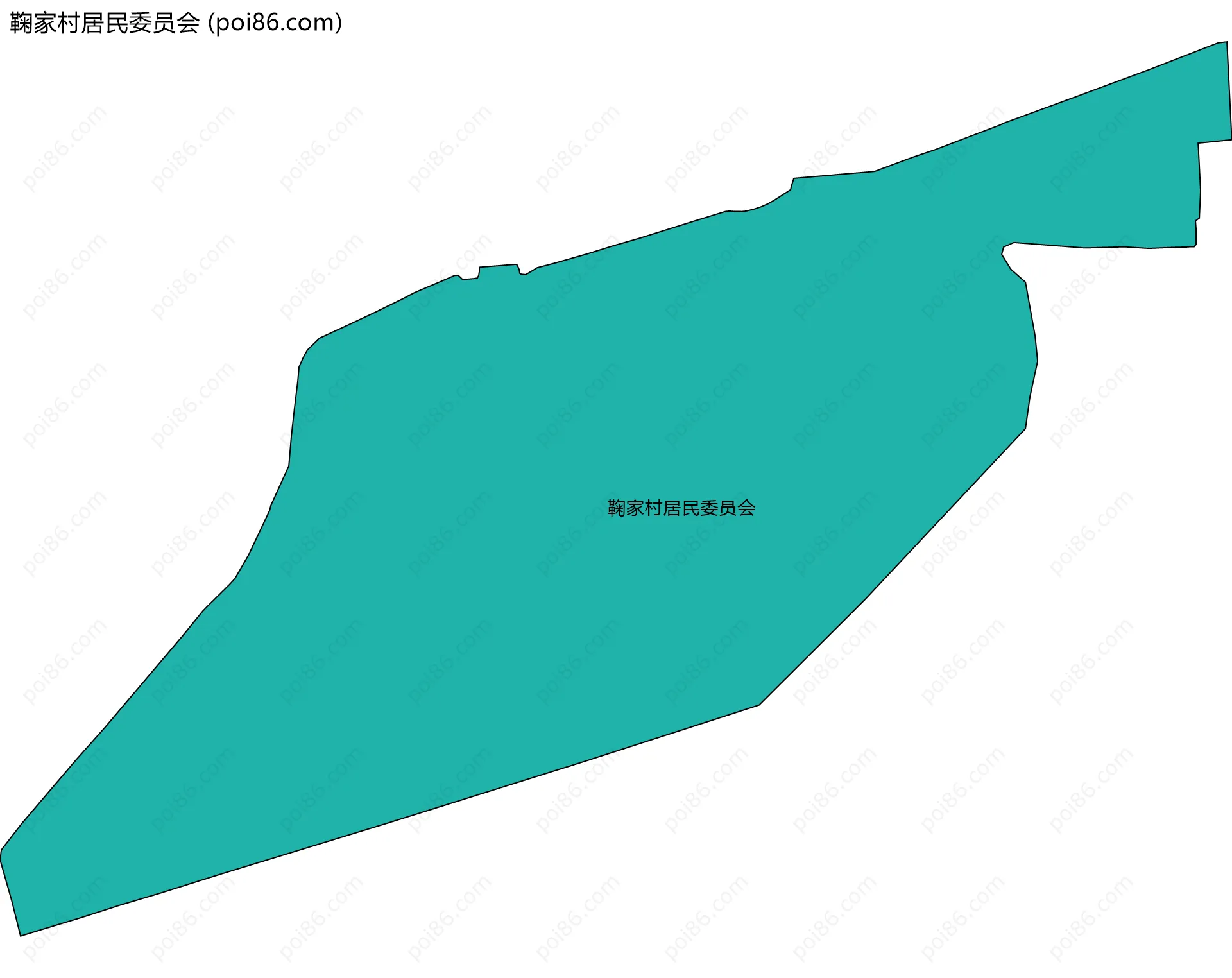 鞠家村居民委员会边界地图