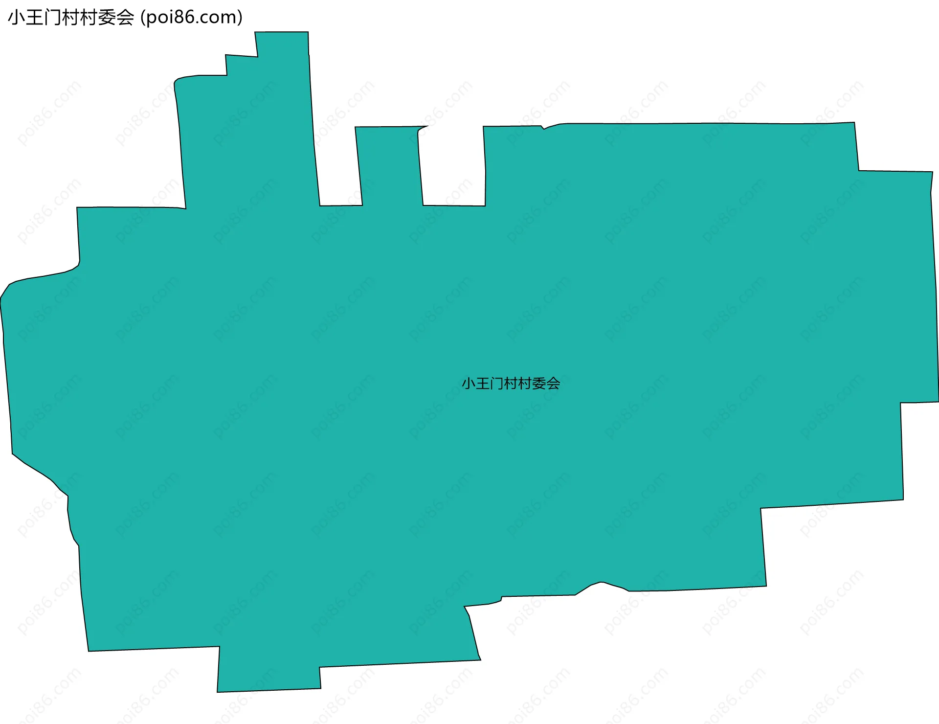 小王门村村委会边界地图