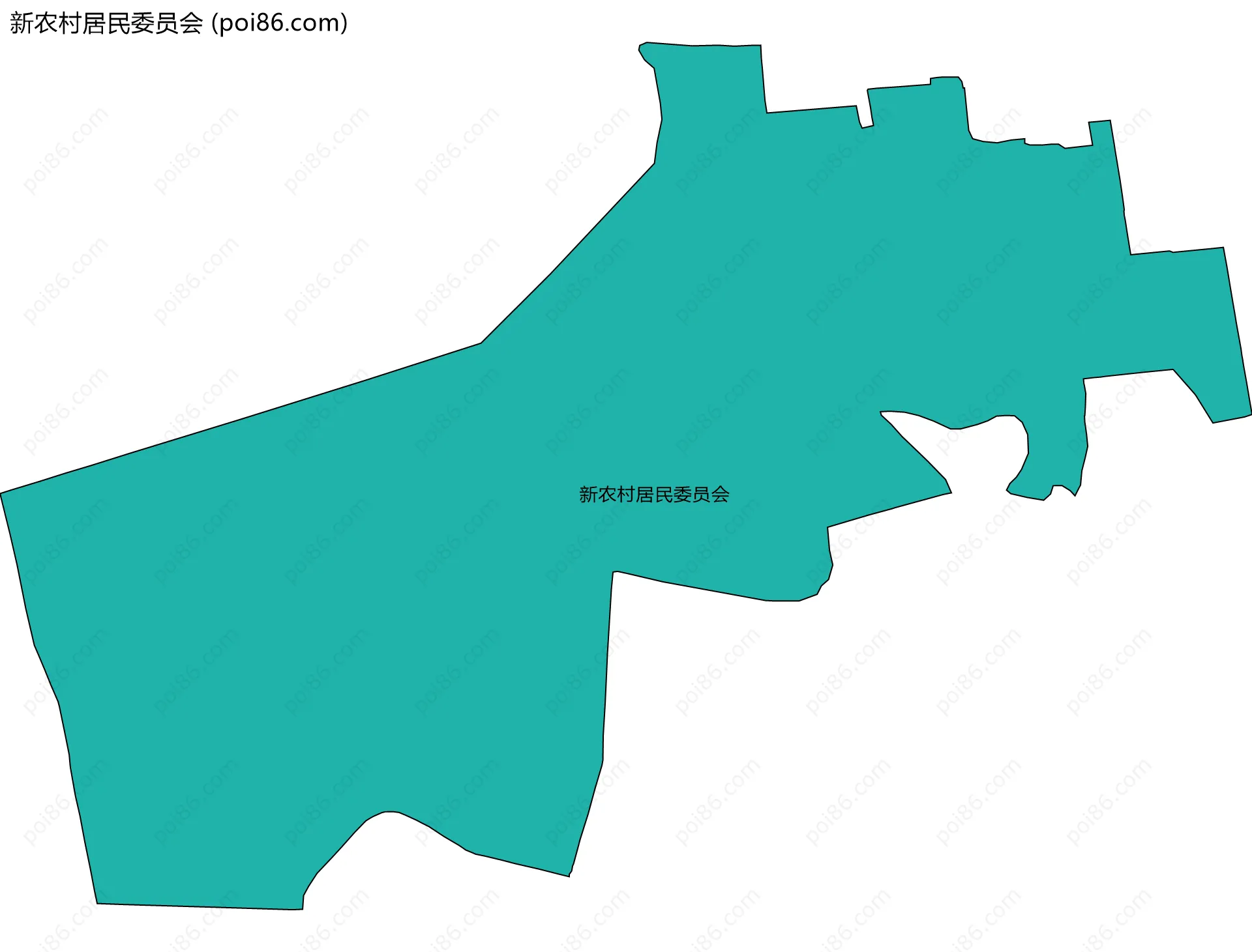 新农村居民委员会边界地图
