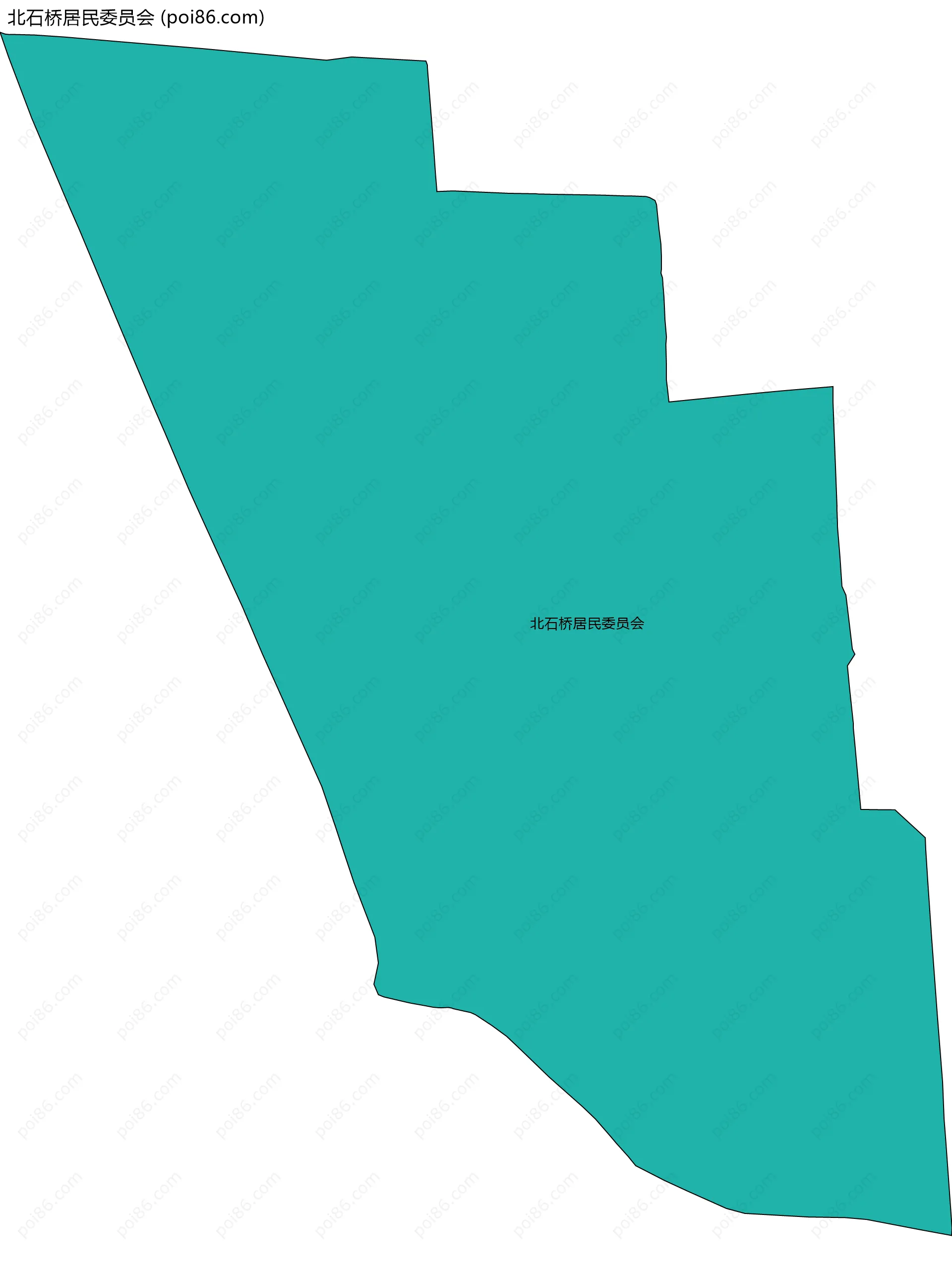 北石桥居民委员会边界地图