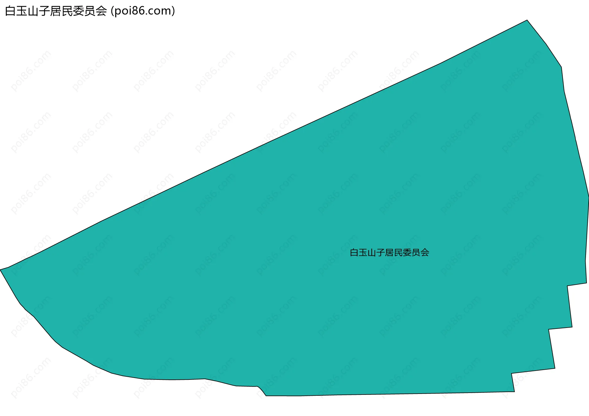 白玉山子居民委员会边界地图