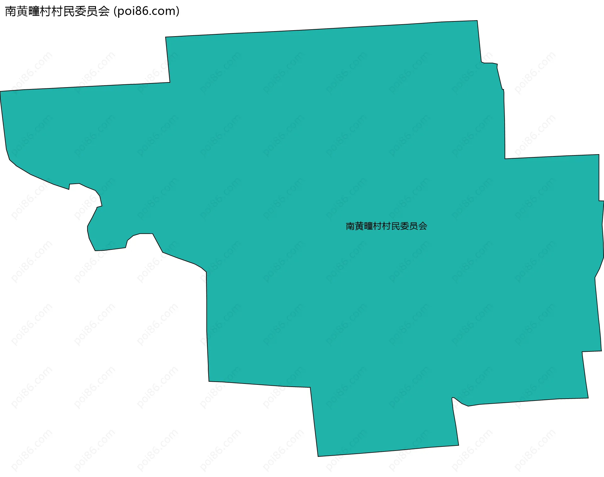 南黄疃村村民委员会边界地图