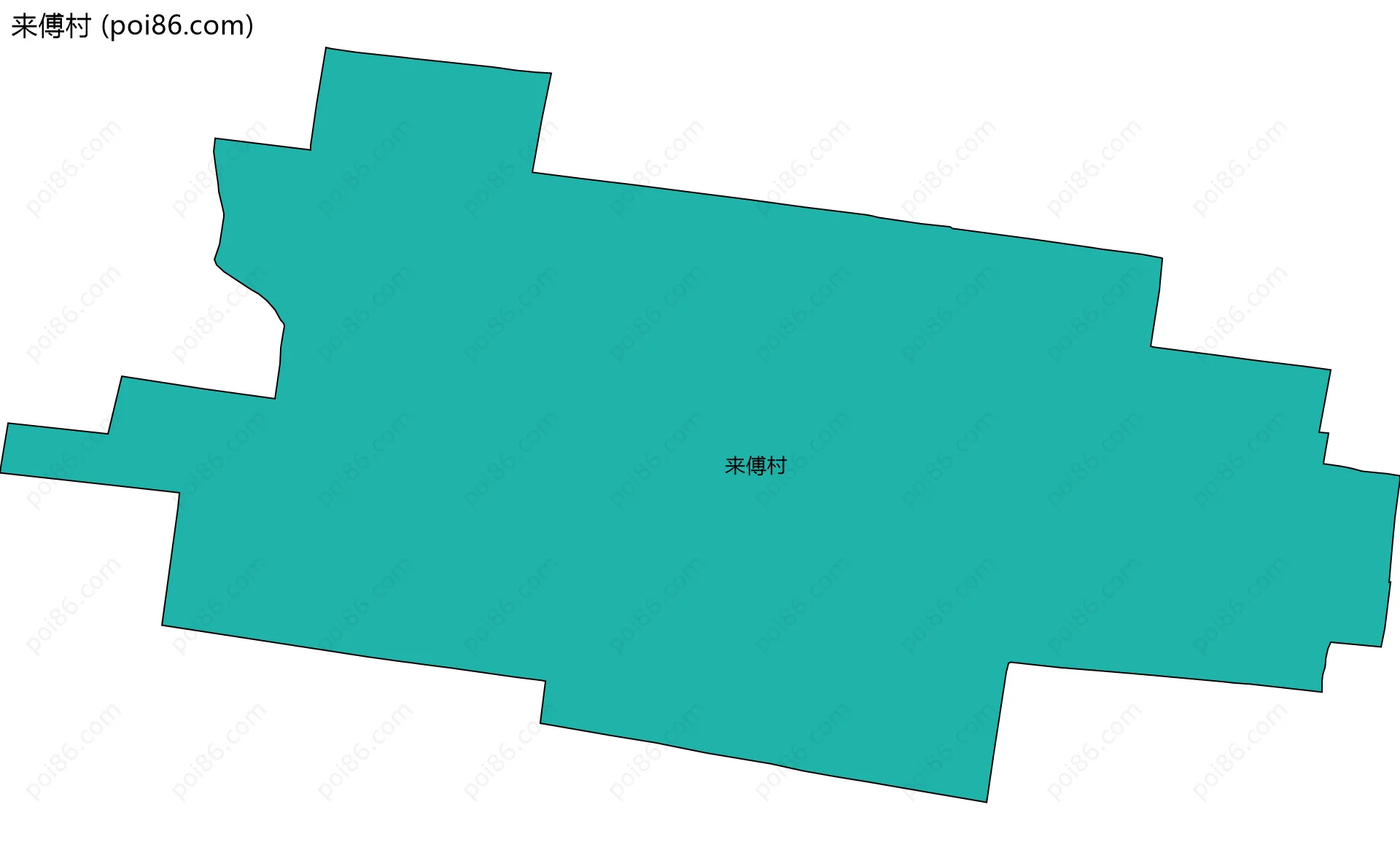 来傅村边界地图