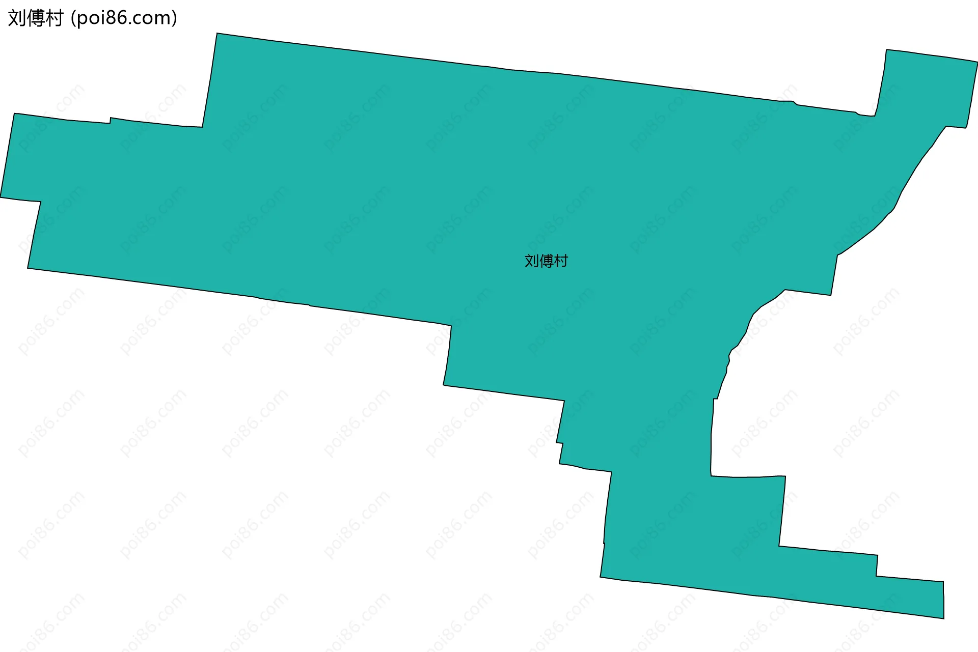 刘傅村边界地图