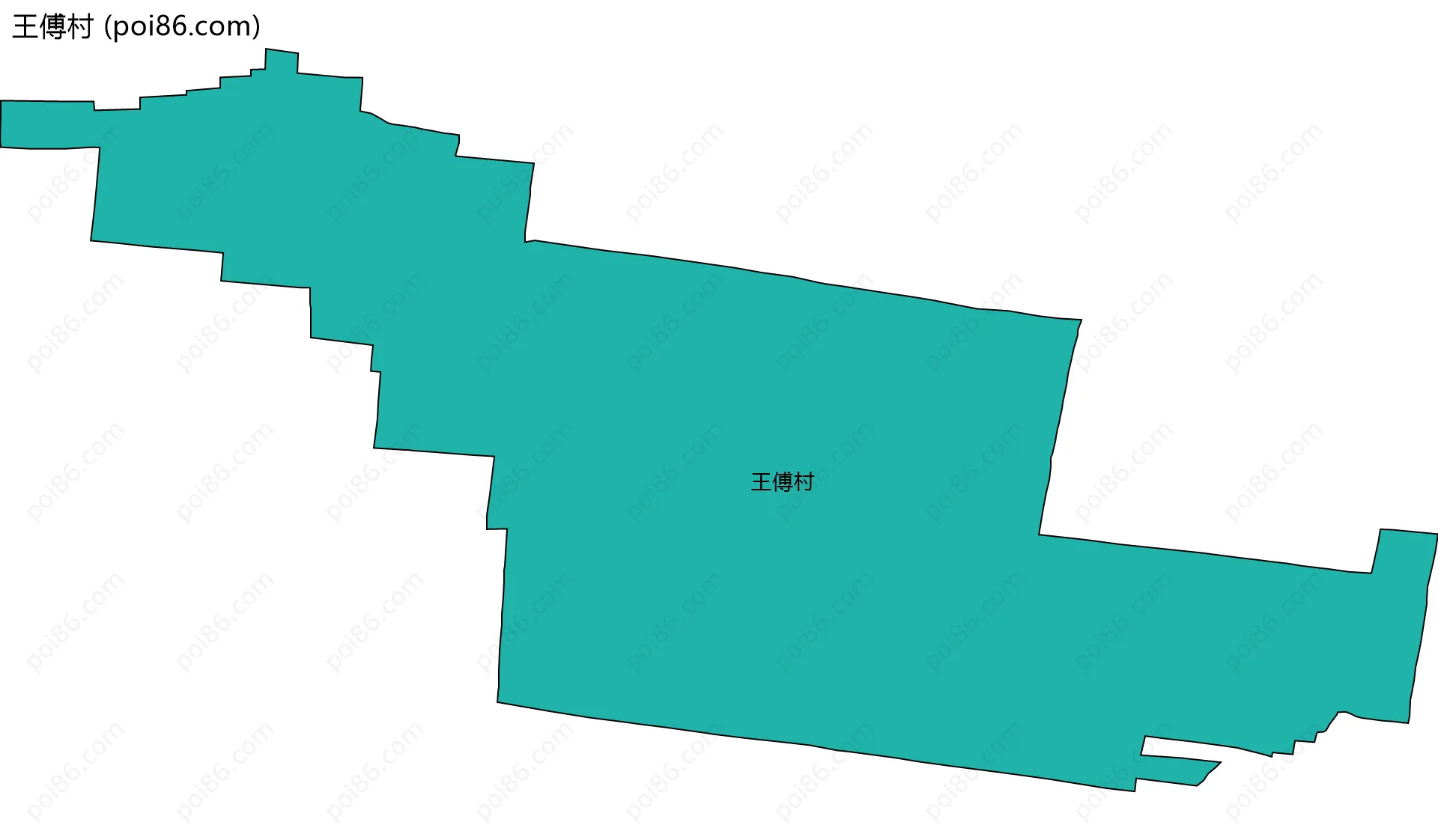 王傅村边界地图