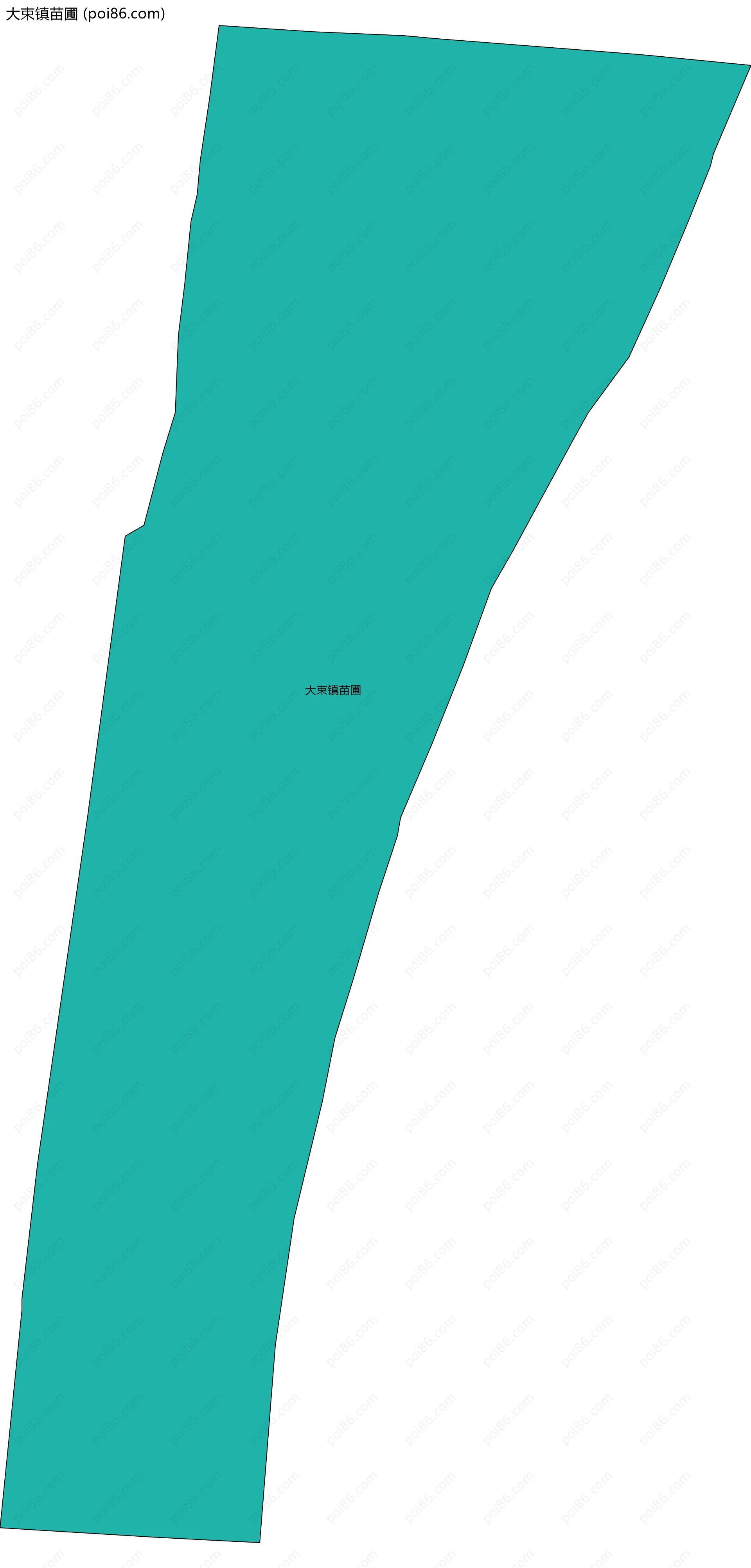 大束镇苗圃边界地图