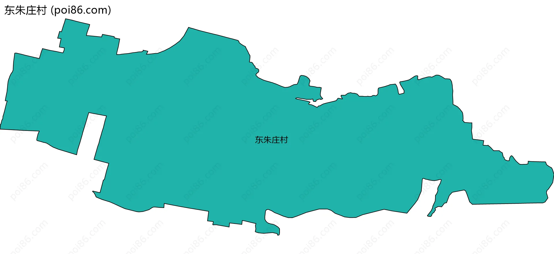 东朱庄村边界地图