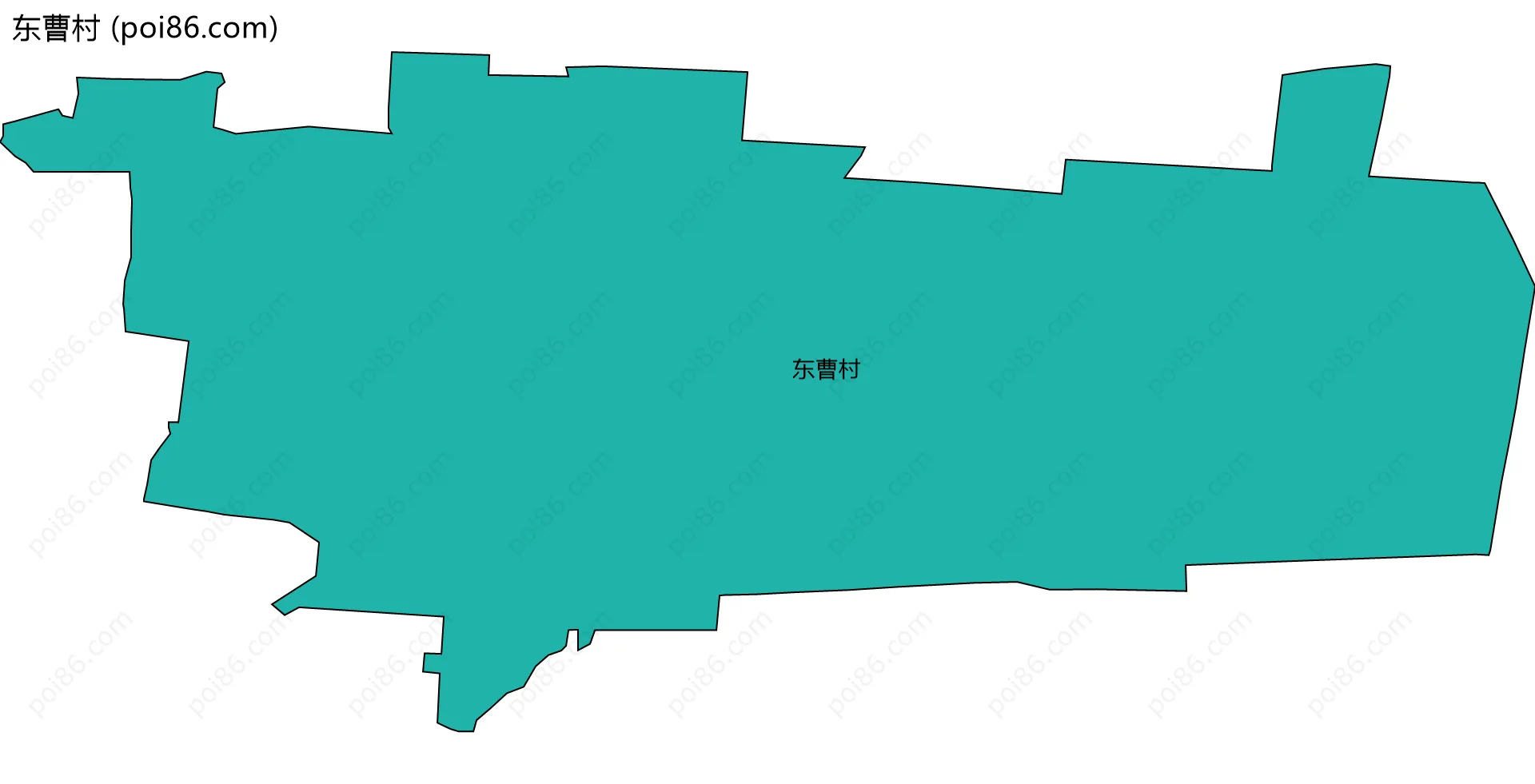 东曹村边界地图