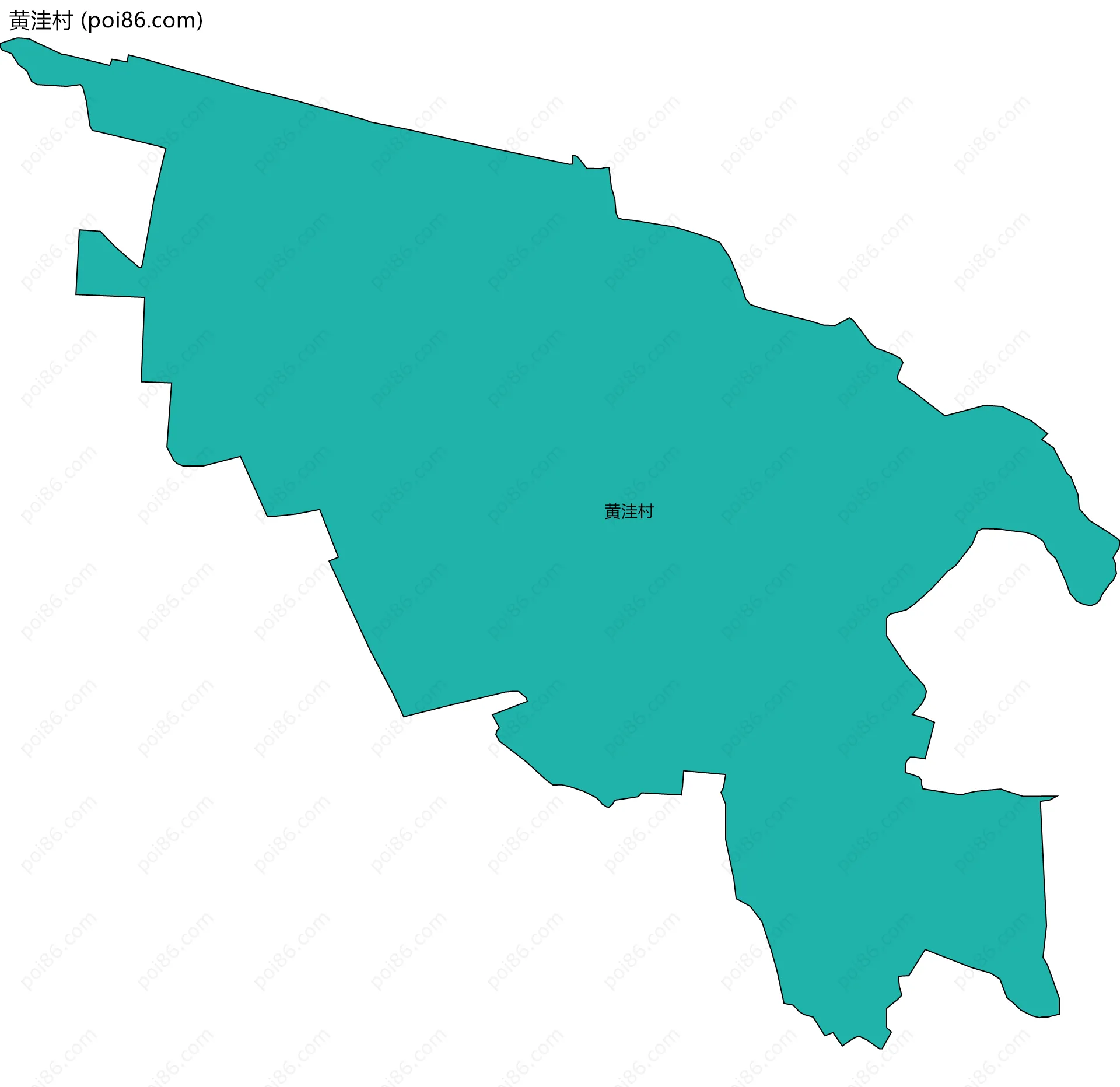 黄洼村边界地图