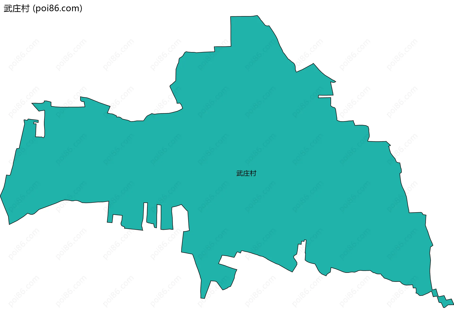 武庄村边界地图