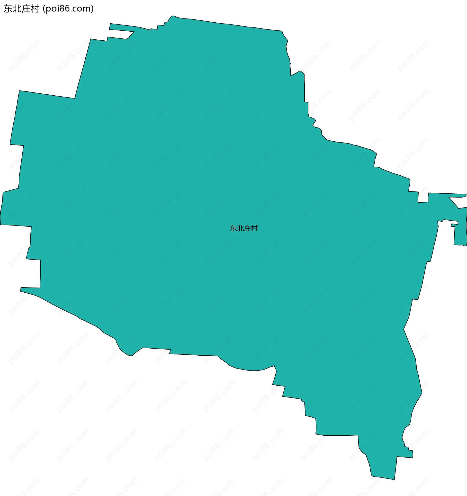 东北庄村边界地图