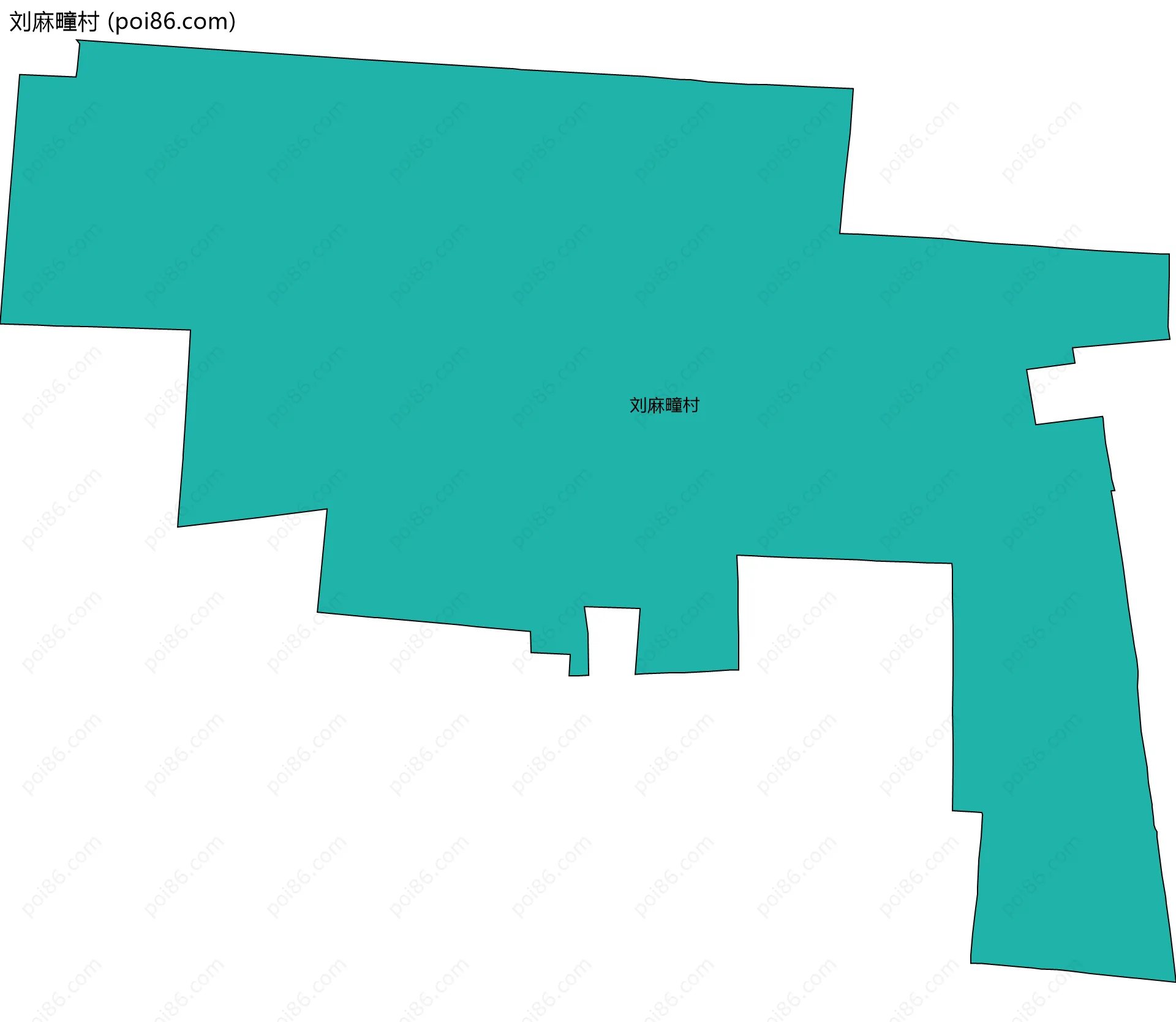 刘麻疃村边界地图