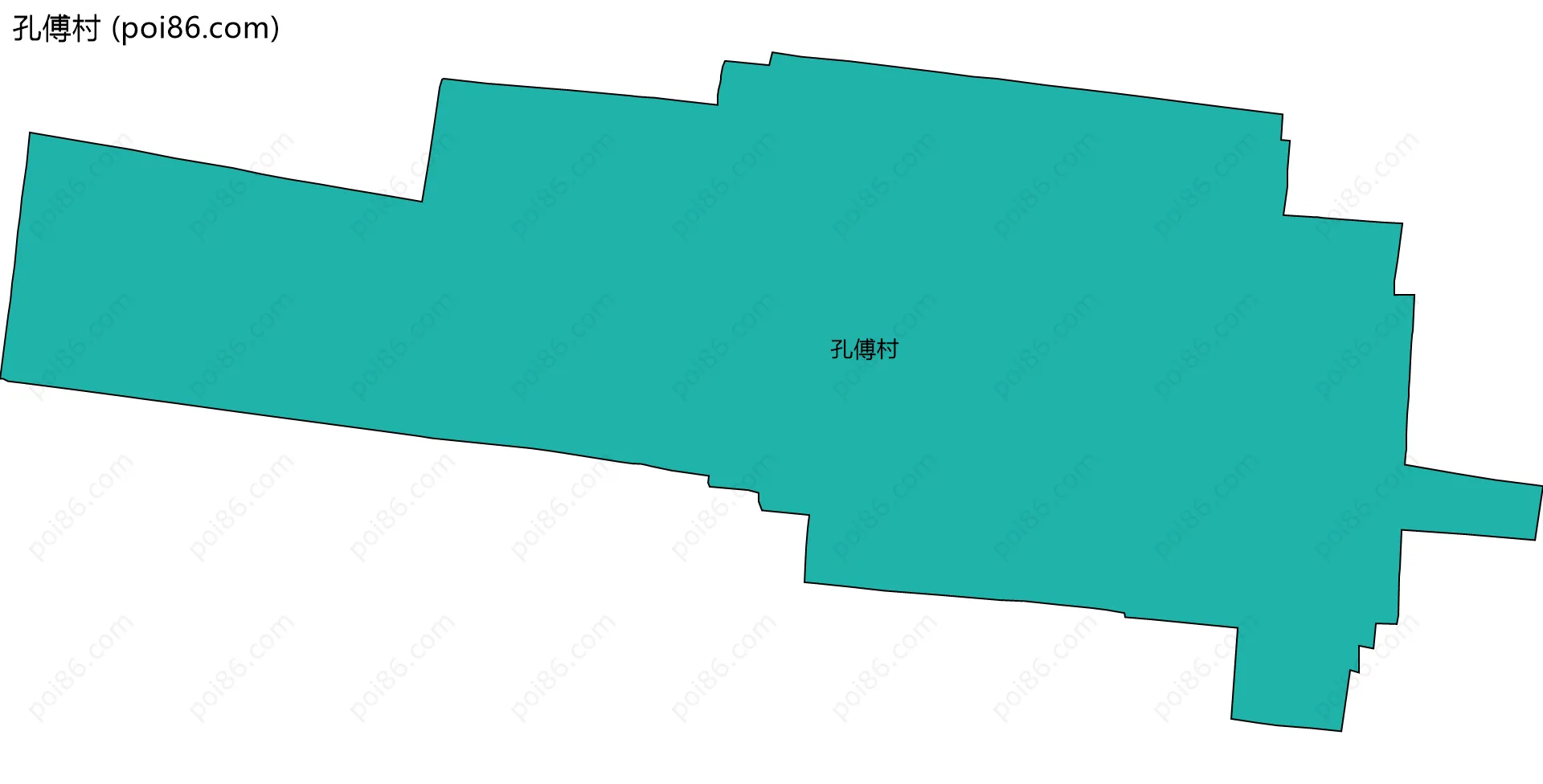 孔傅村边界地图