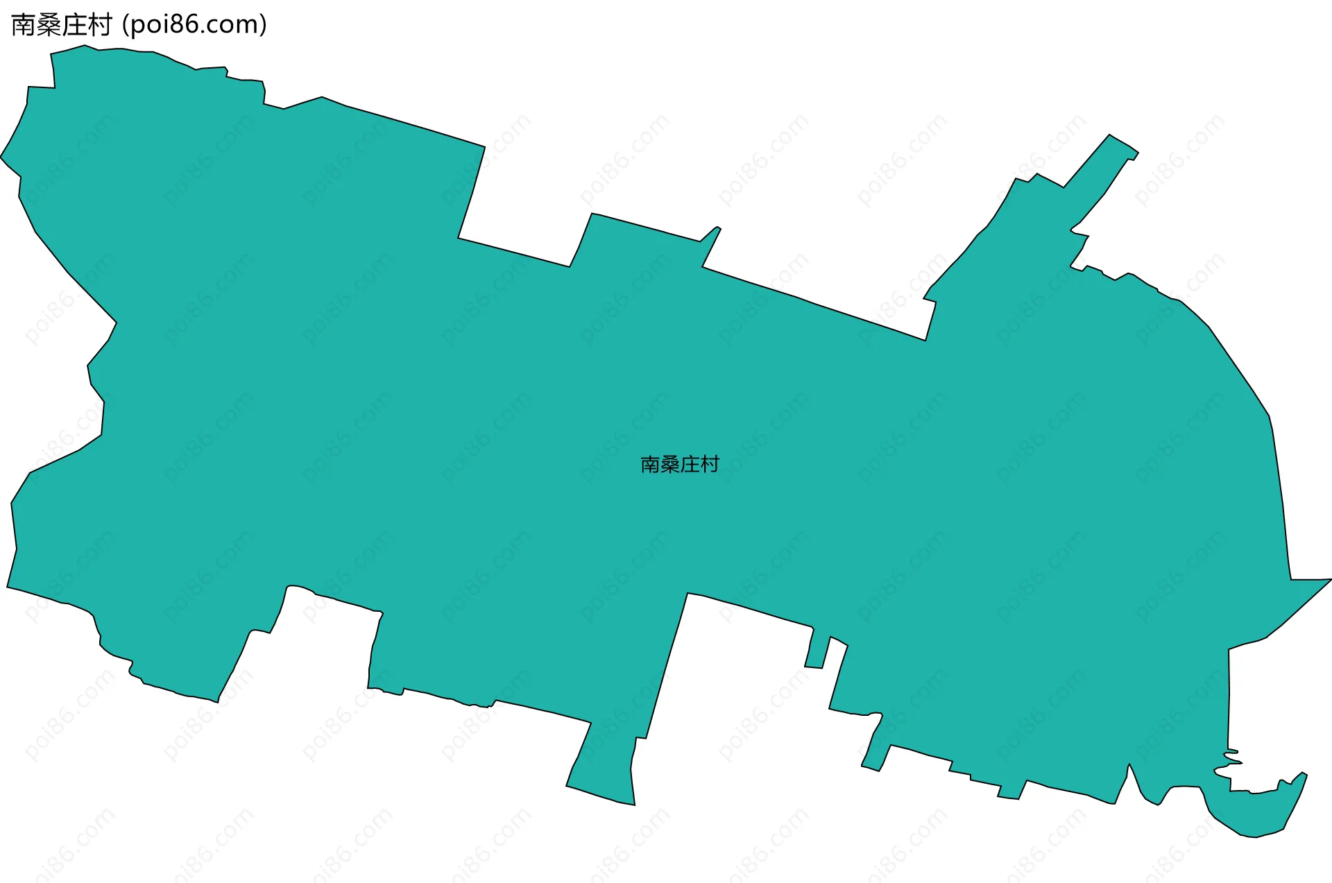 南桑庄村边界地图