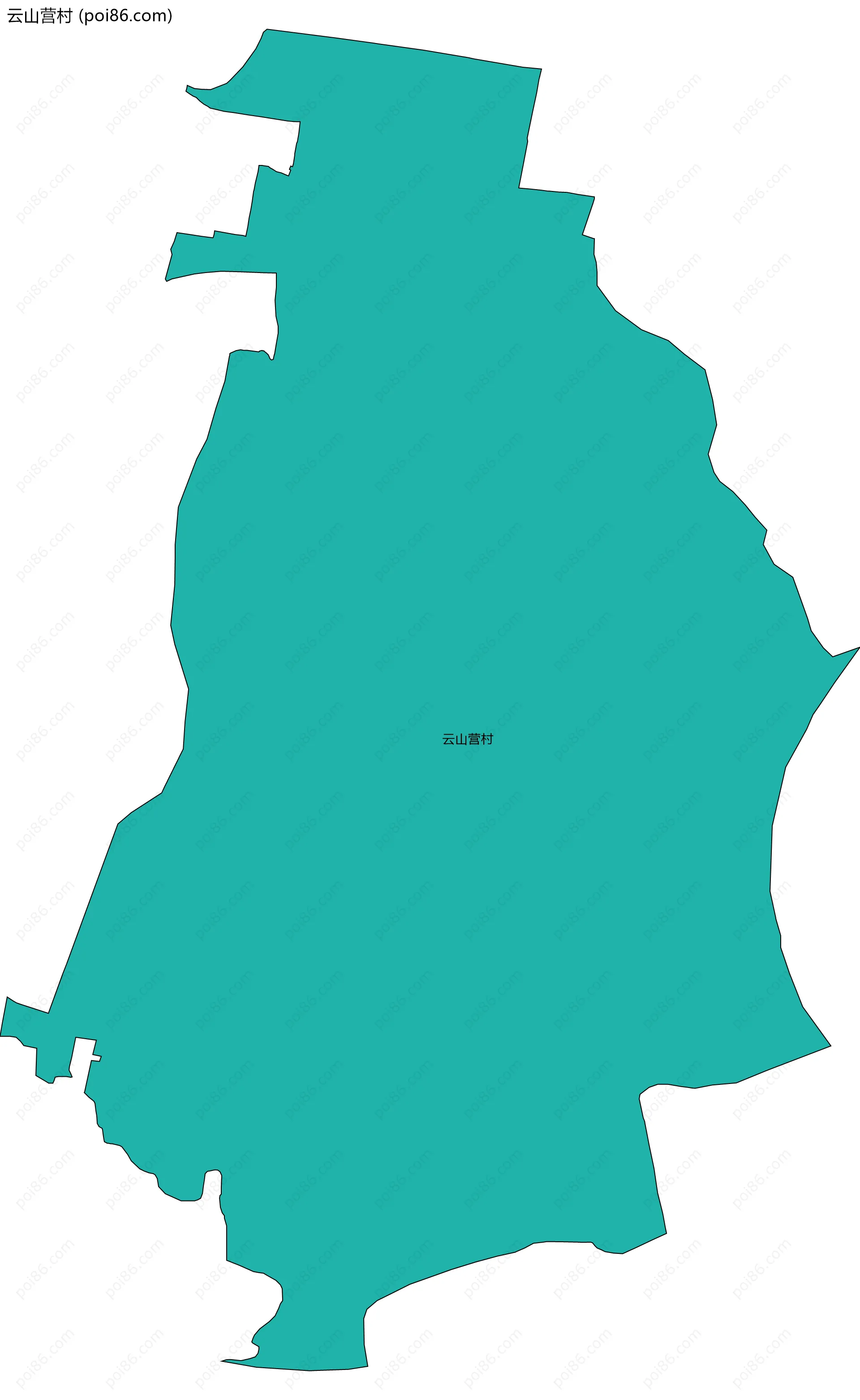 云山营村边界地图