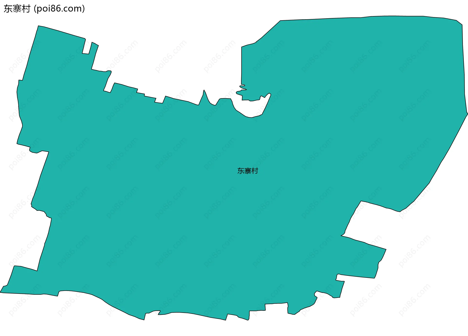 东寨村边界地图