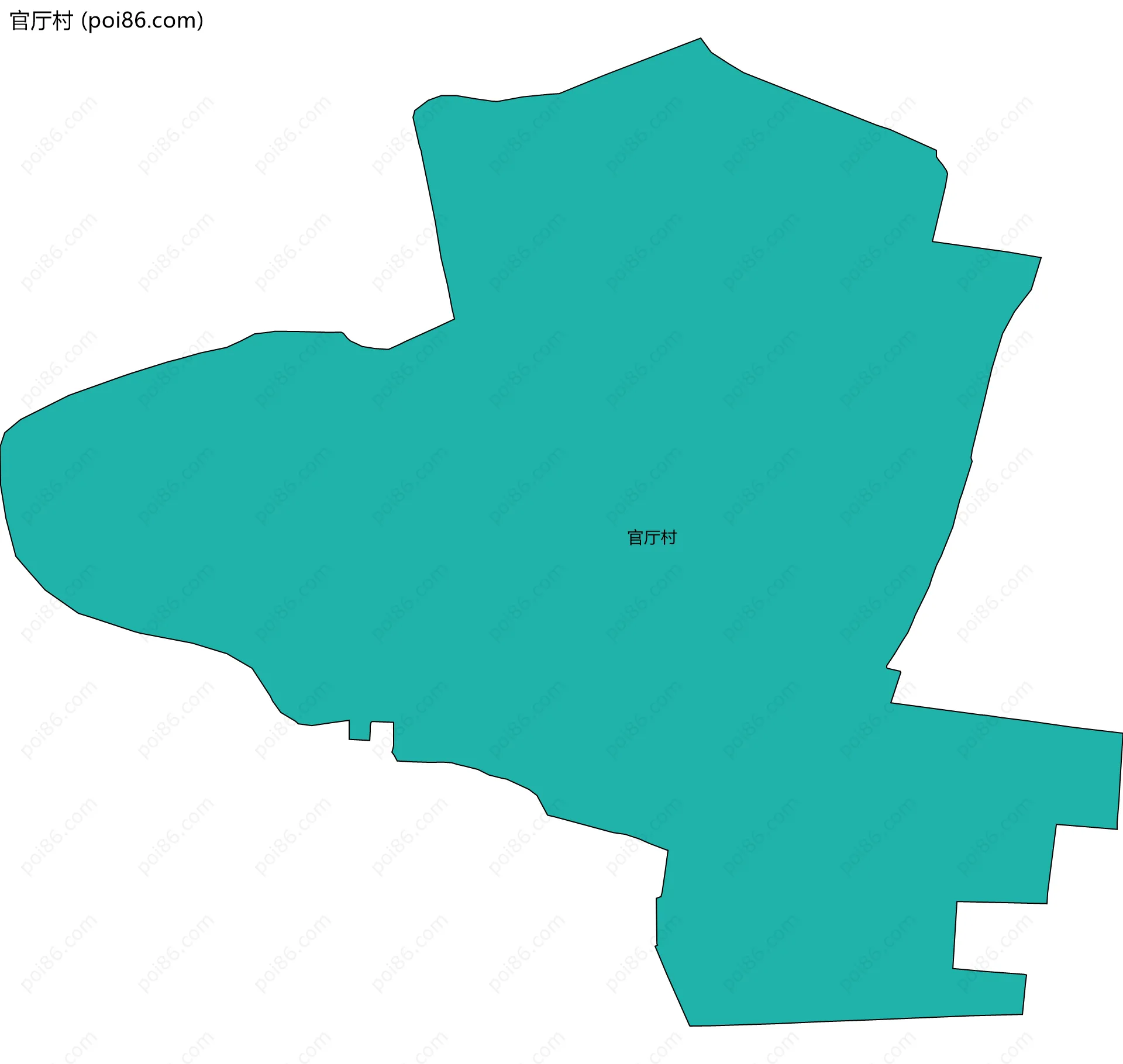 官厅村边界地图
