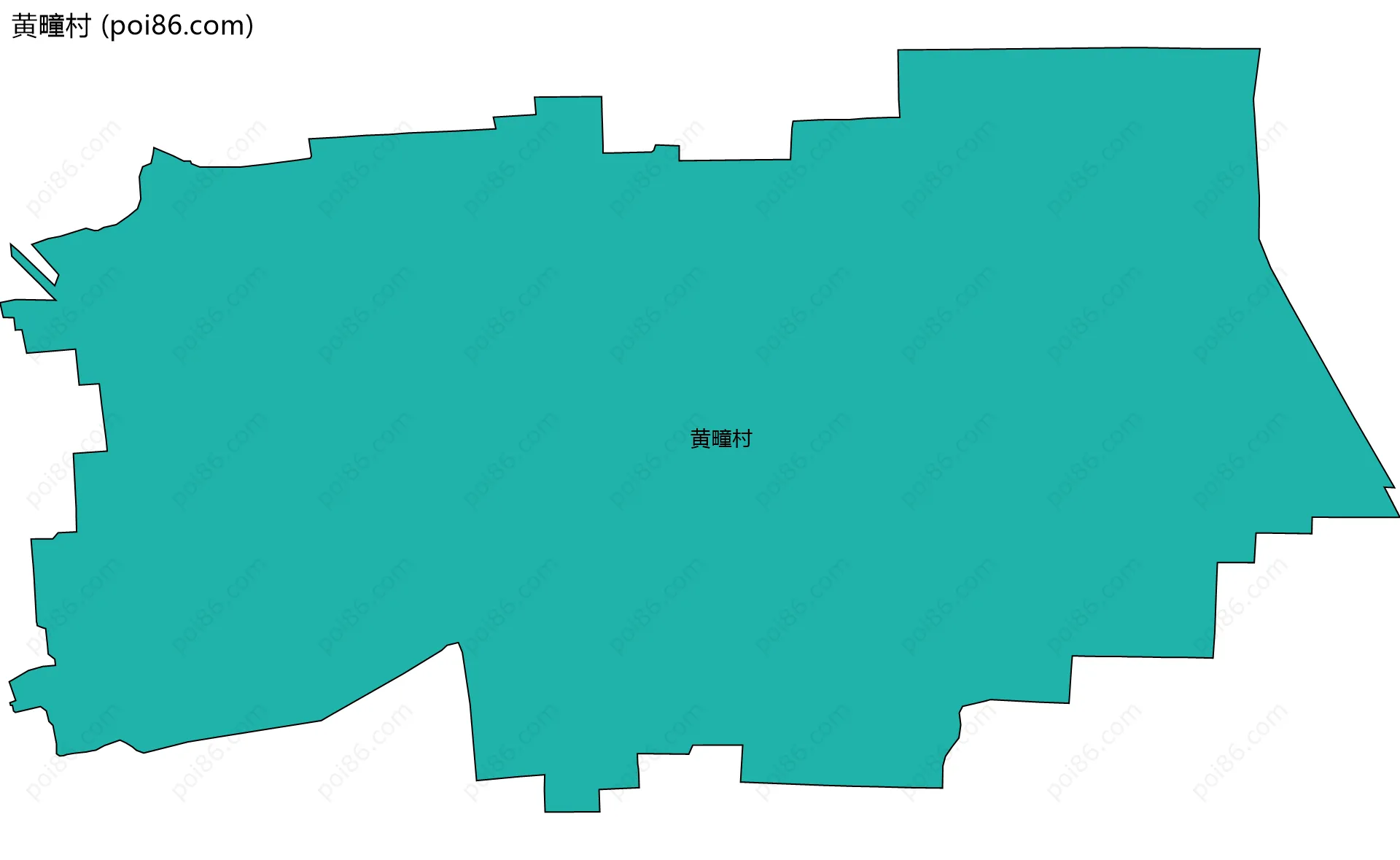 黄疃村边界地图