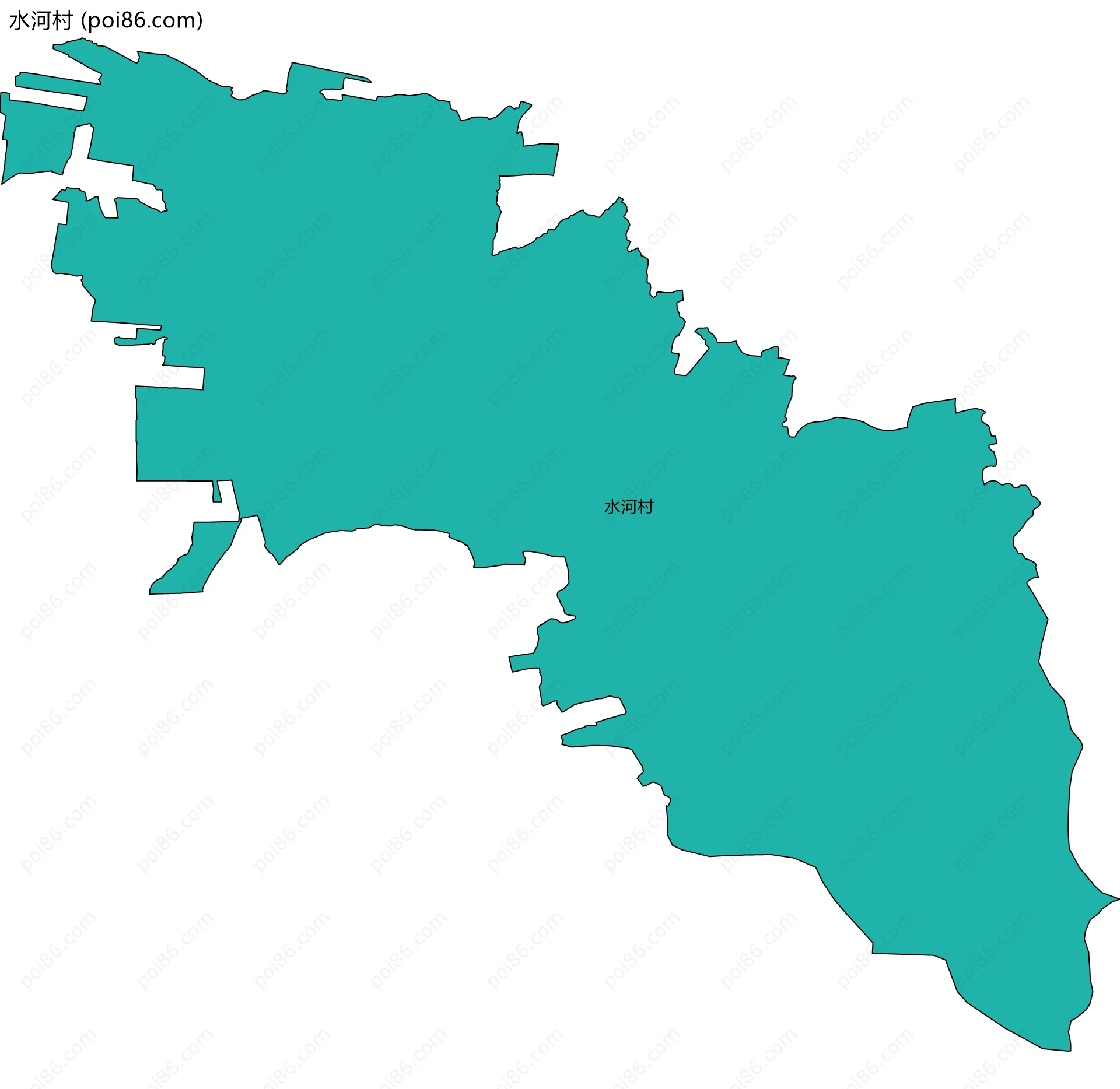 水河村边界地图