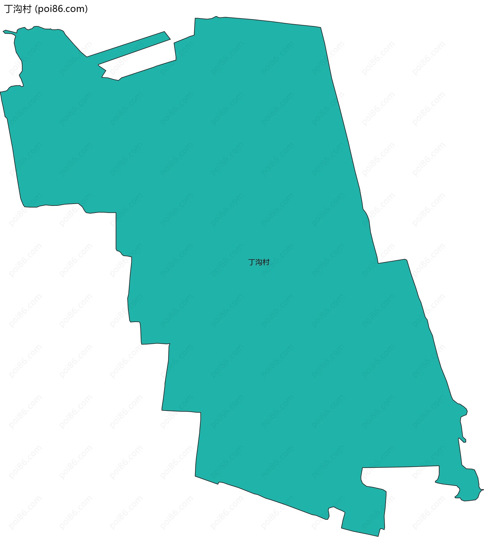 丁沟村边界地图