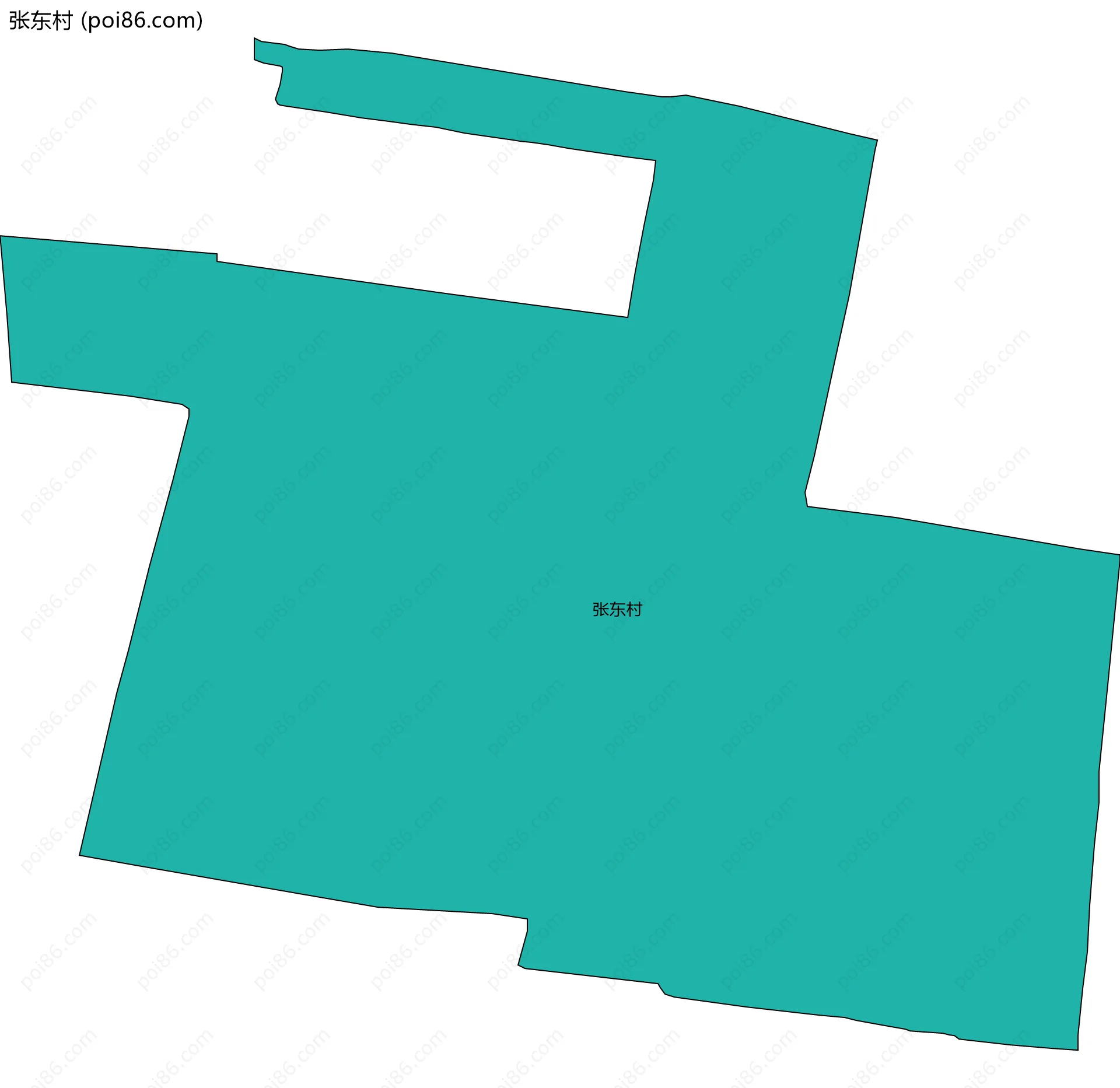 张东村边界地图