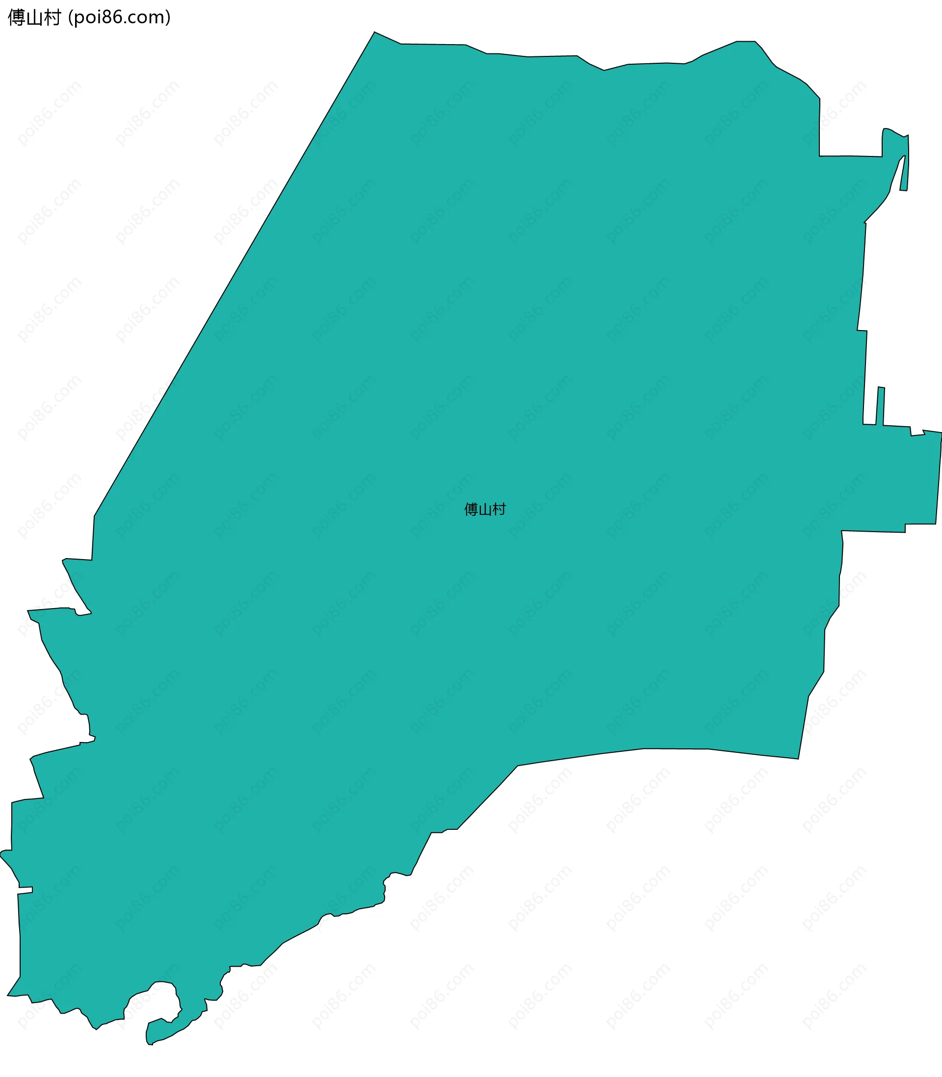 傅山村边界地图