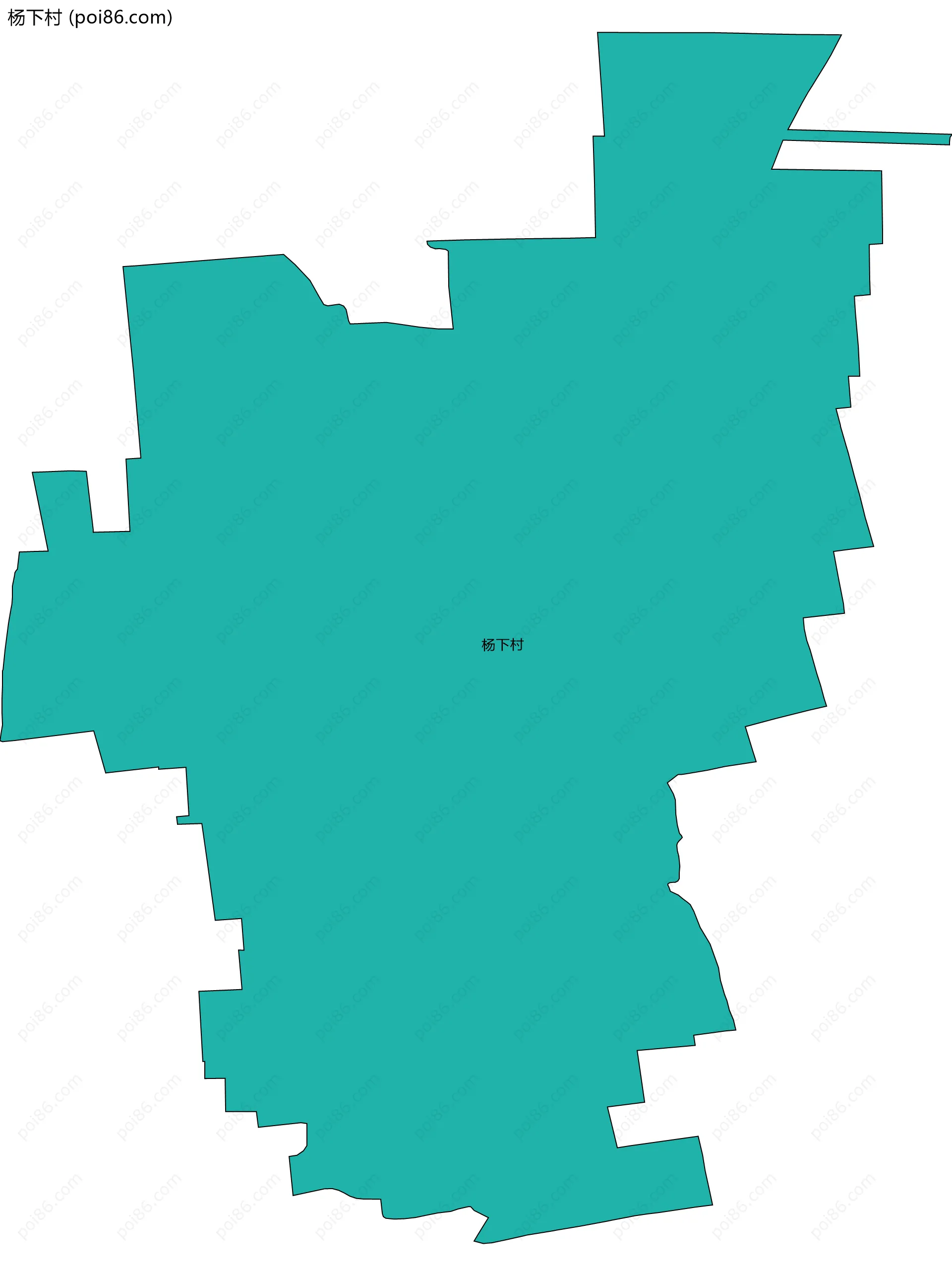 杨下村边界地图