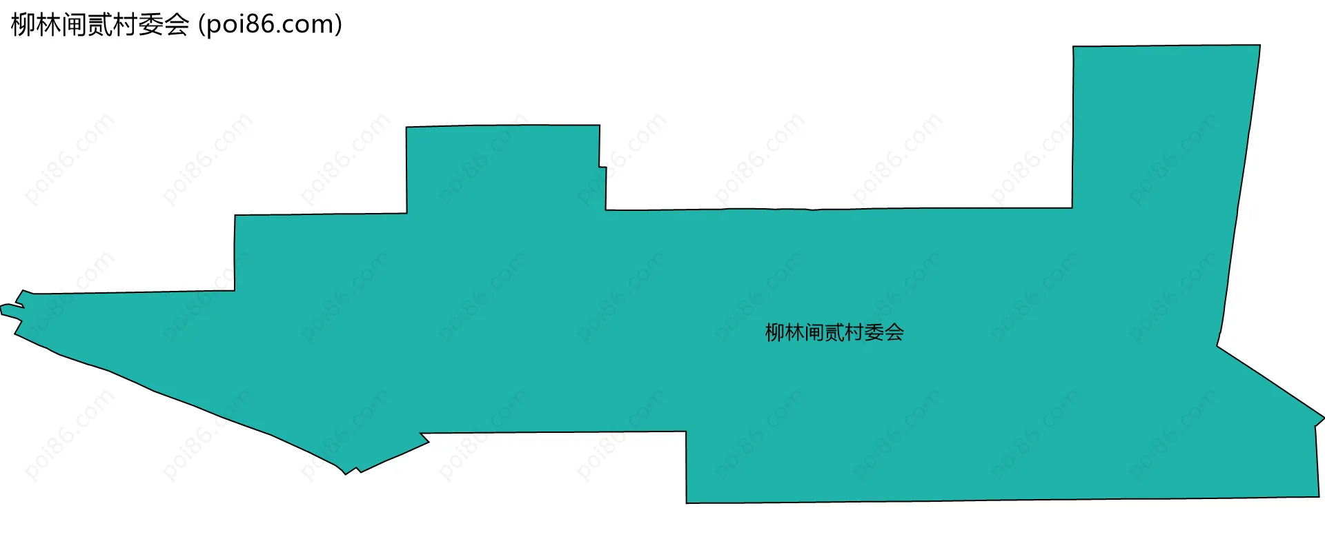 柳林闸贰村委会边界地图