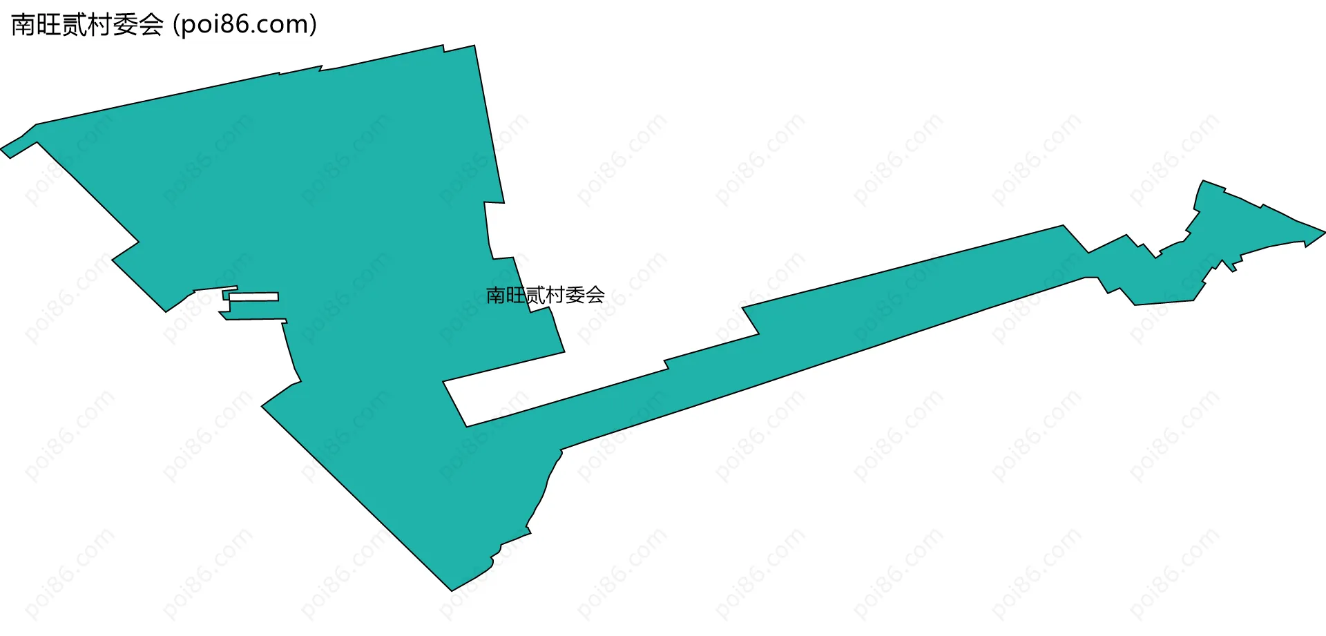 南旺贰村委会边界地图