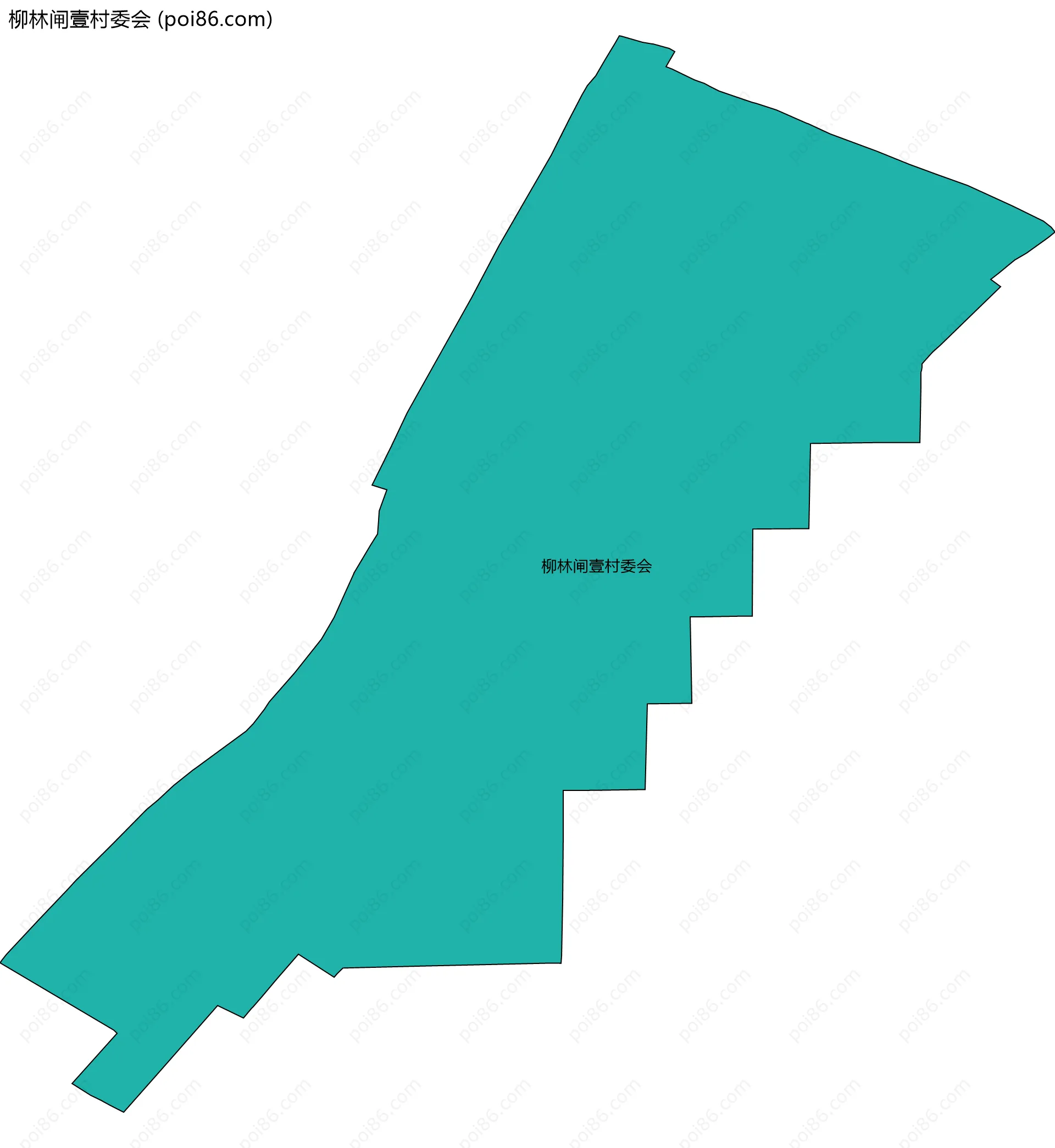 柳林闸壹村委会边界地图