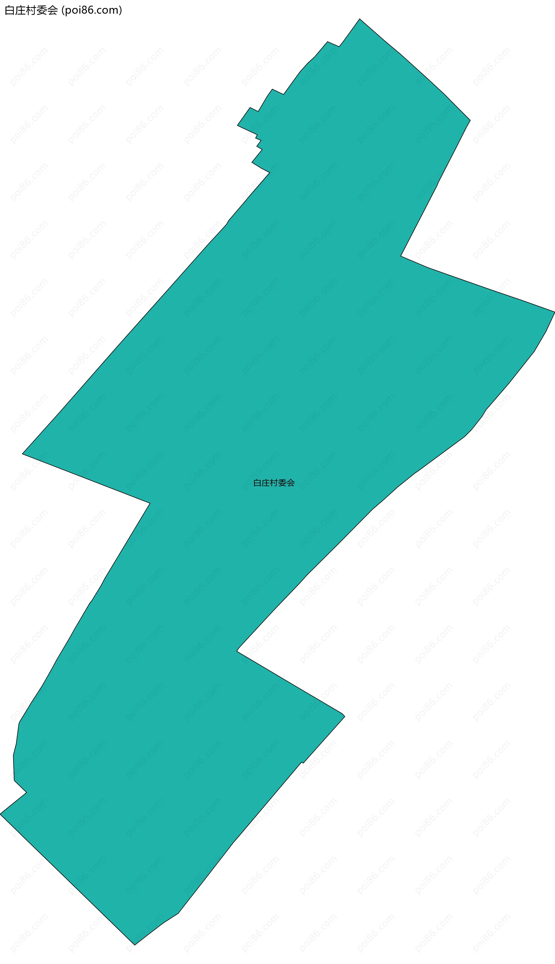 白庄村委会边界地图