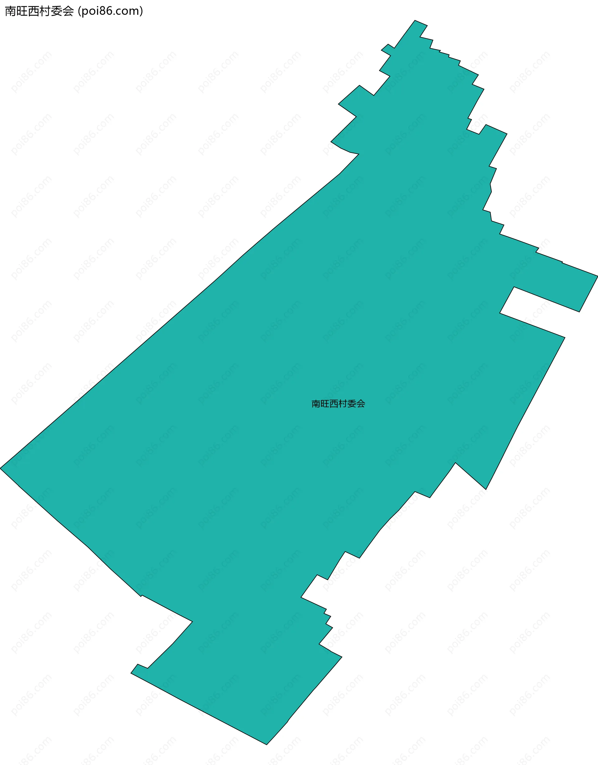 南旺西村委会边界地图