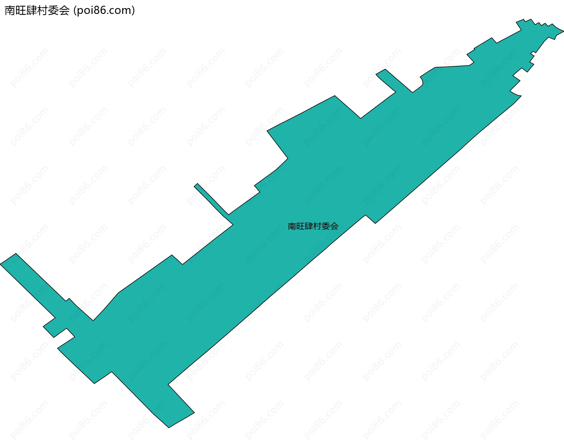 南旺肆村委会边界地图