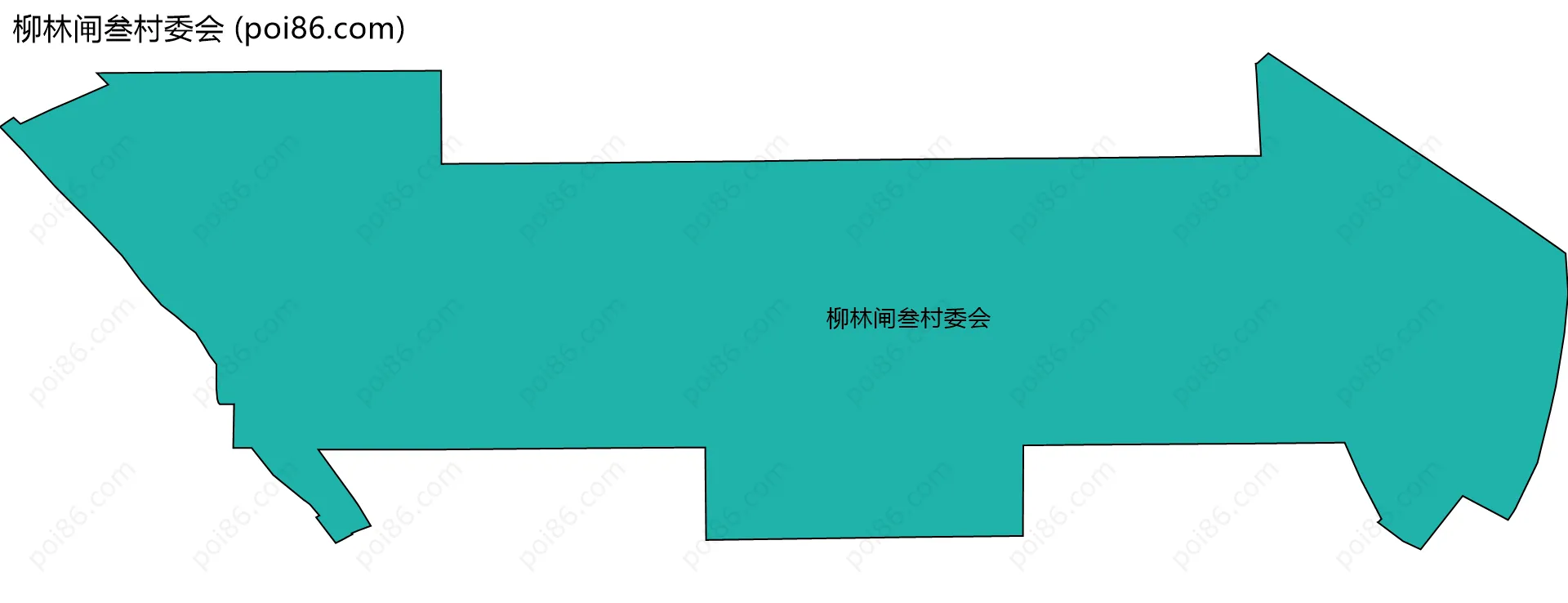 柳林闸叁村委会边界地图