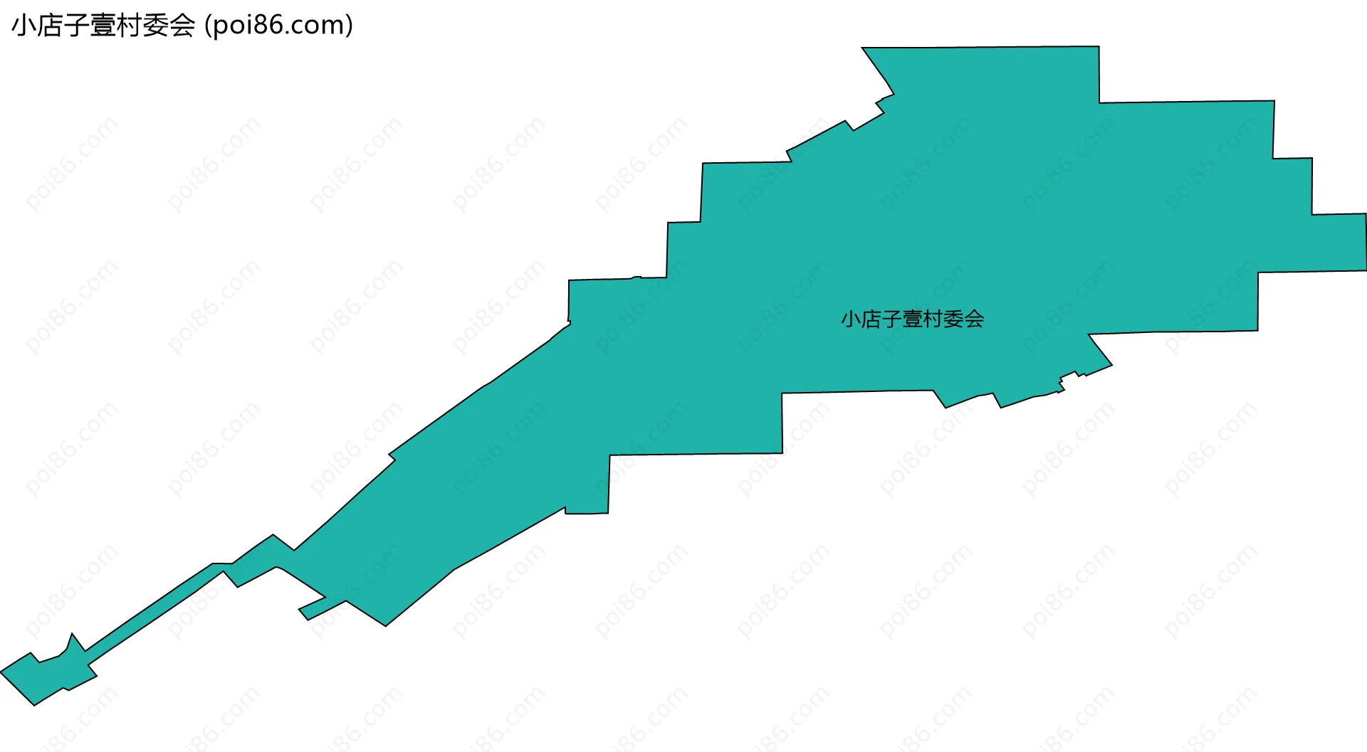 小店子壹村委会边界地图