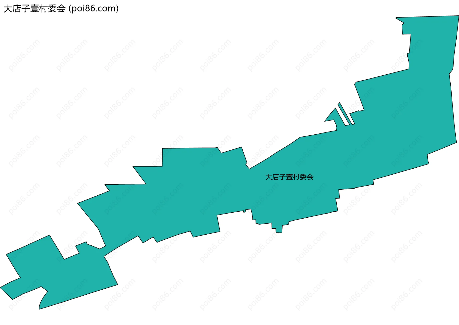 大店子壹村委会边界地图