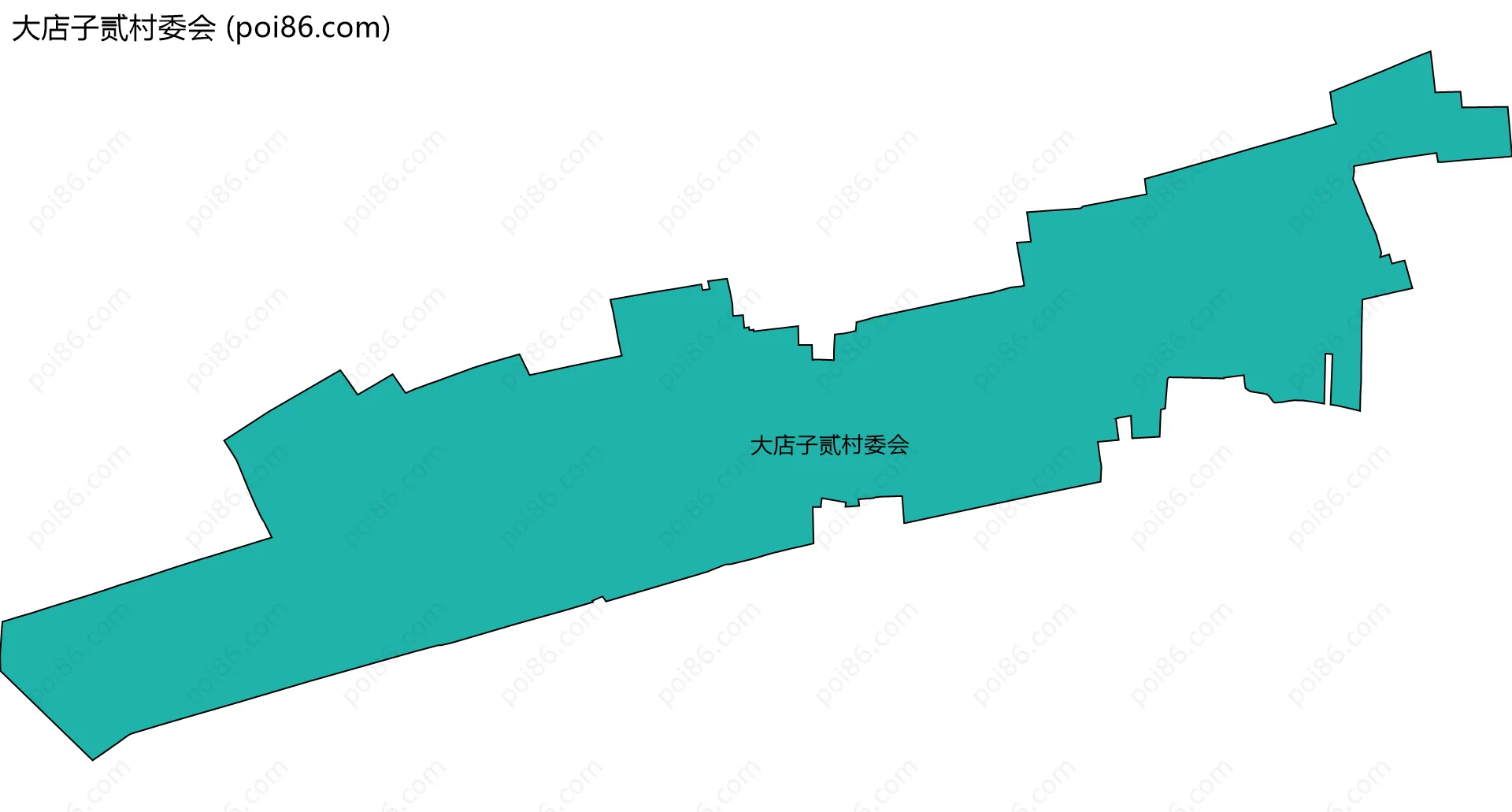 大店子贰村委会边界地图