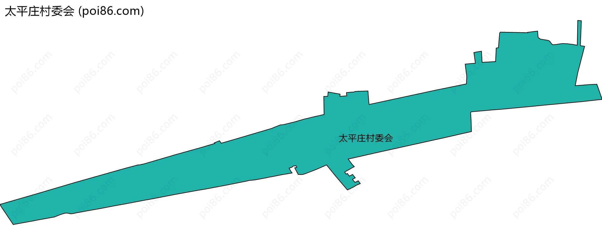 太平庄村委会边界地图