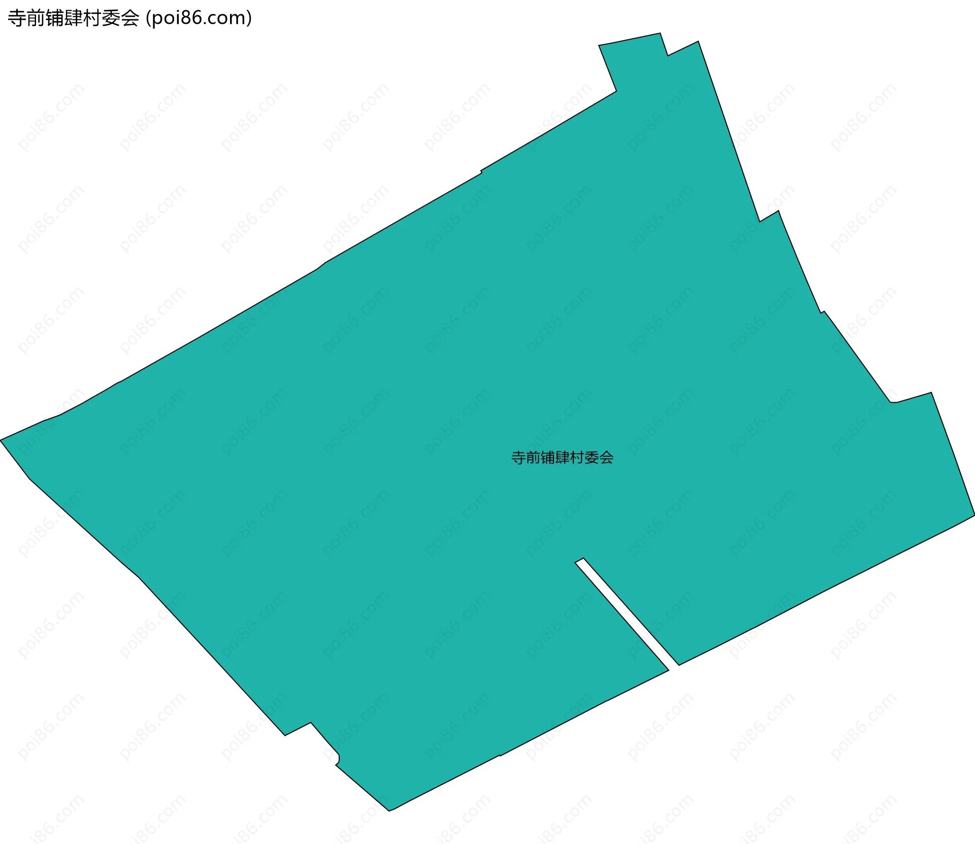 寺前铺肆村委会边界地图